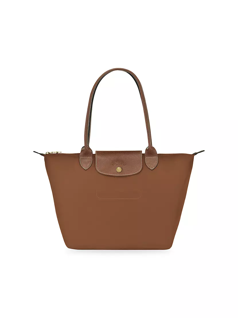 Longchamp Le Pliage Pouch with Handle in Cognac, Luxury, Bags