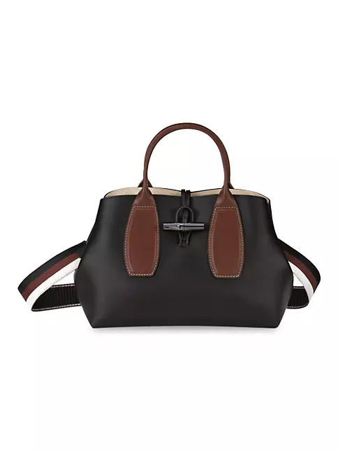 Longchamp Hobo Bag M Roseau In Black