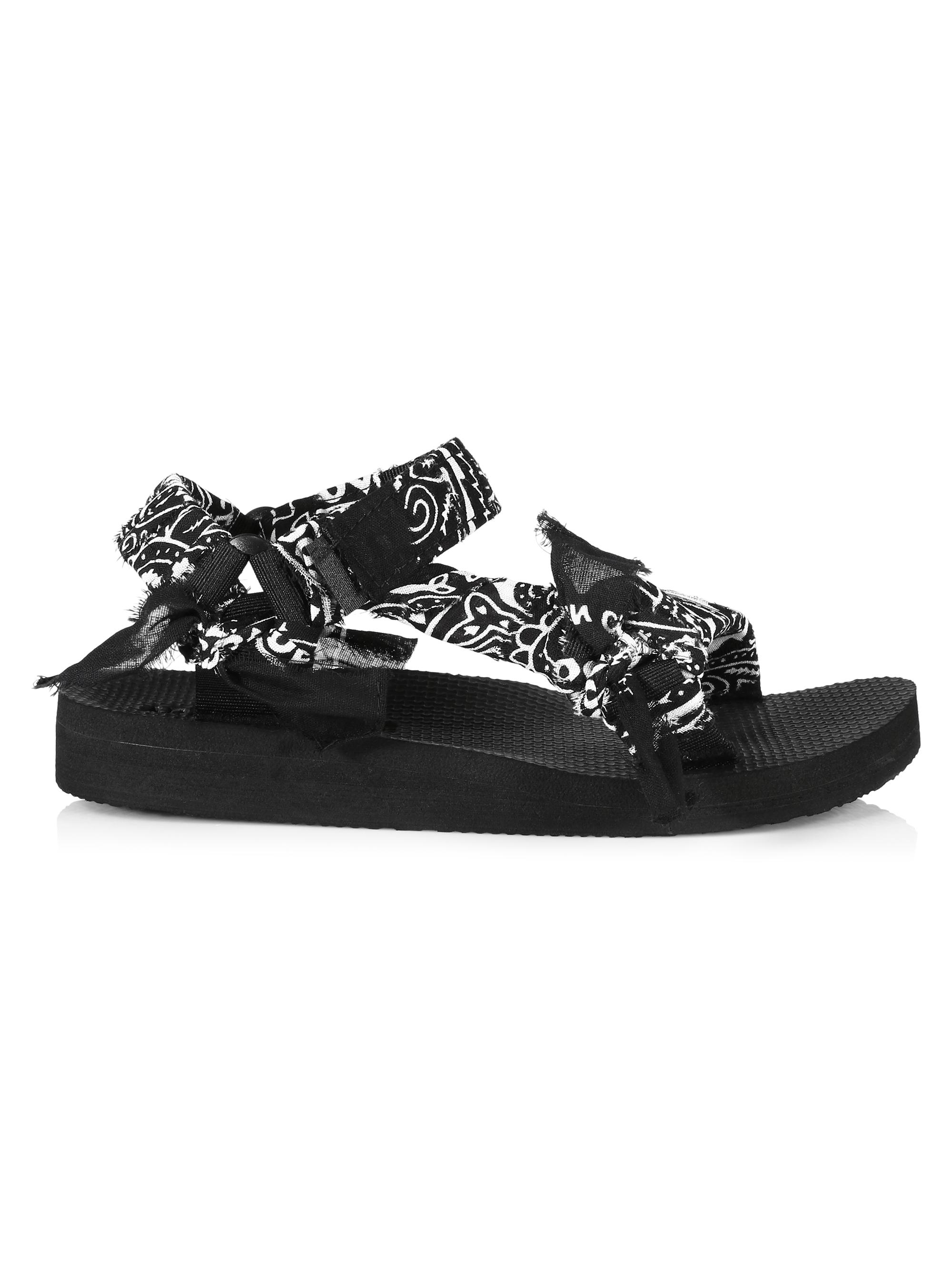 Arizona Love Women's Trekky Handmade Bandana Sport Sandals - Black