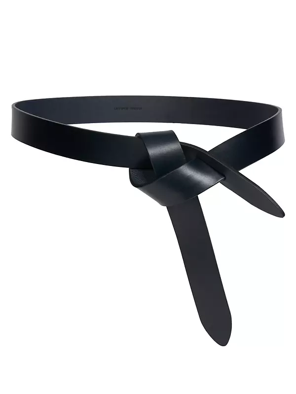 Lecce Leather Self-Tie Belt