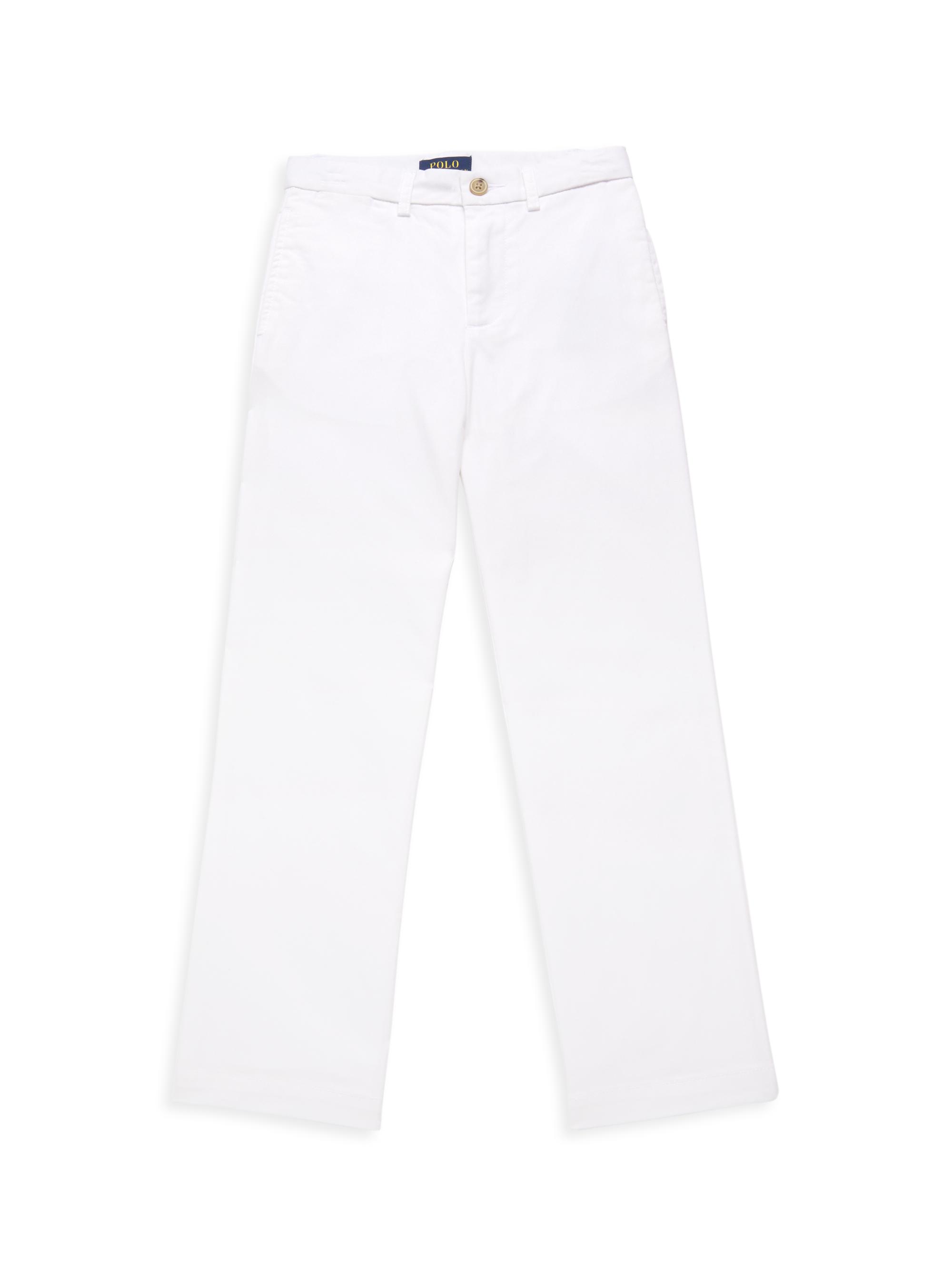 Polo Ralph Lauren Little Boy's & Boy's Flat Front Pants - White