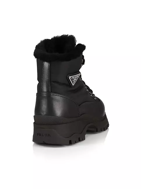 Prada boots  Boots, Hiking boots, Winter boot