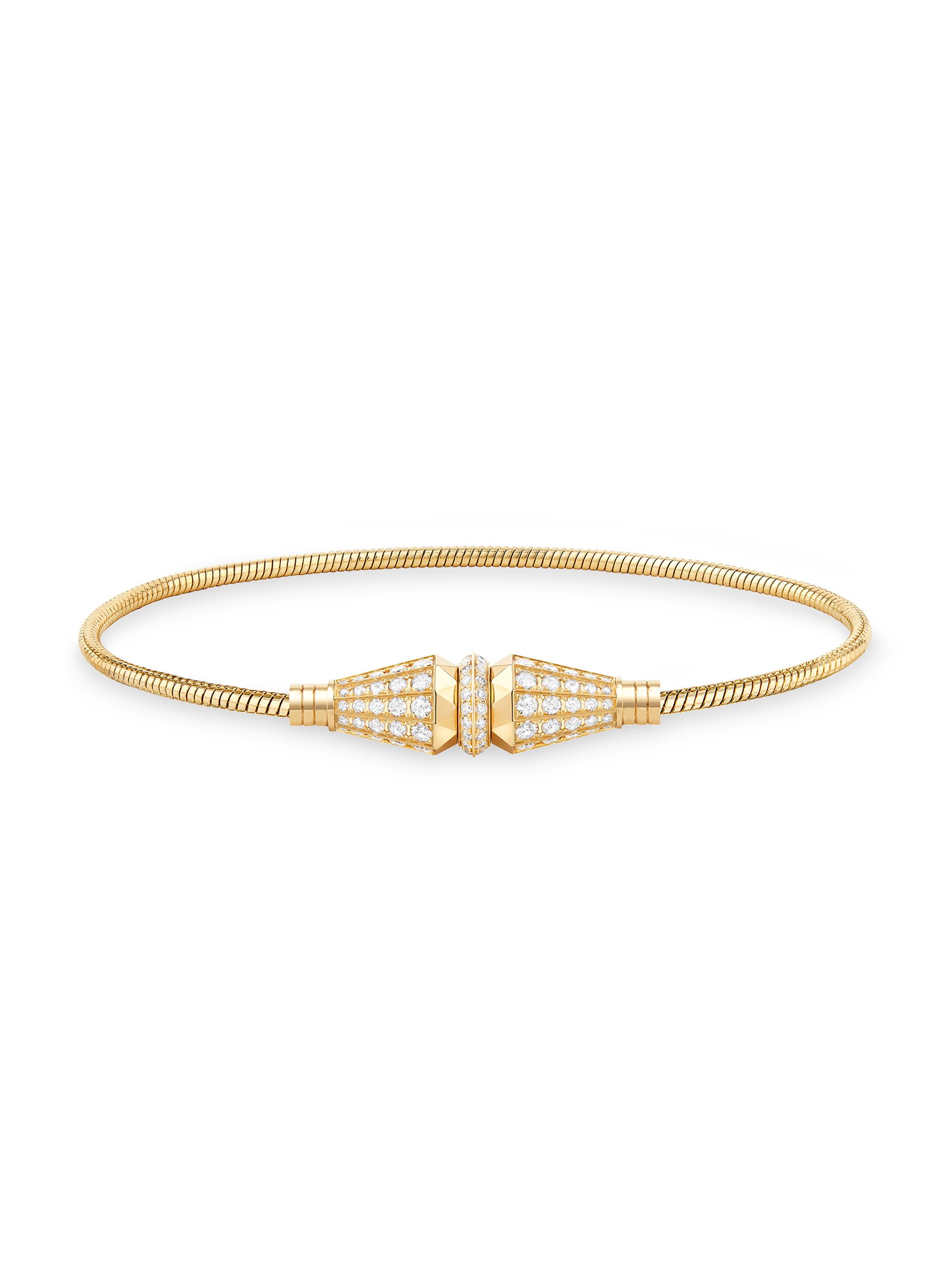 Boucheron Women's Jack De  18K Yellow Gold & 1.76 TCW Diamond Bracelet