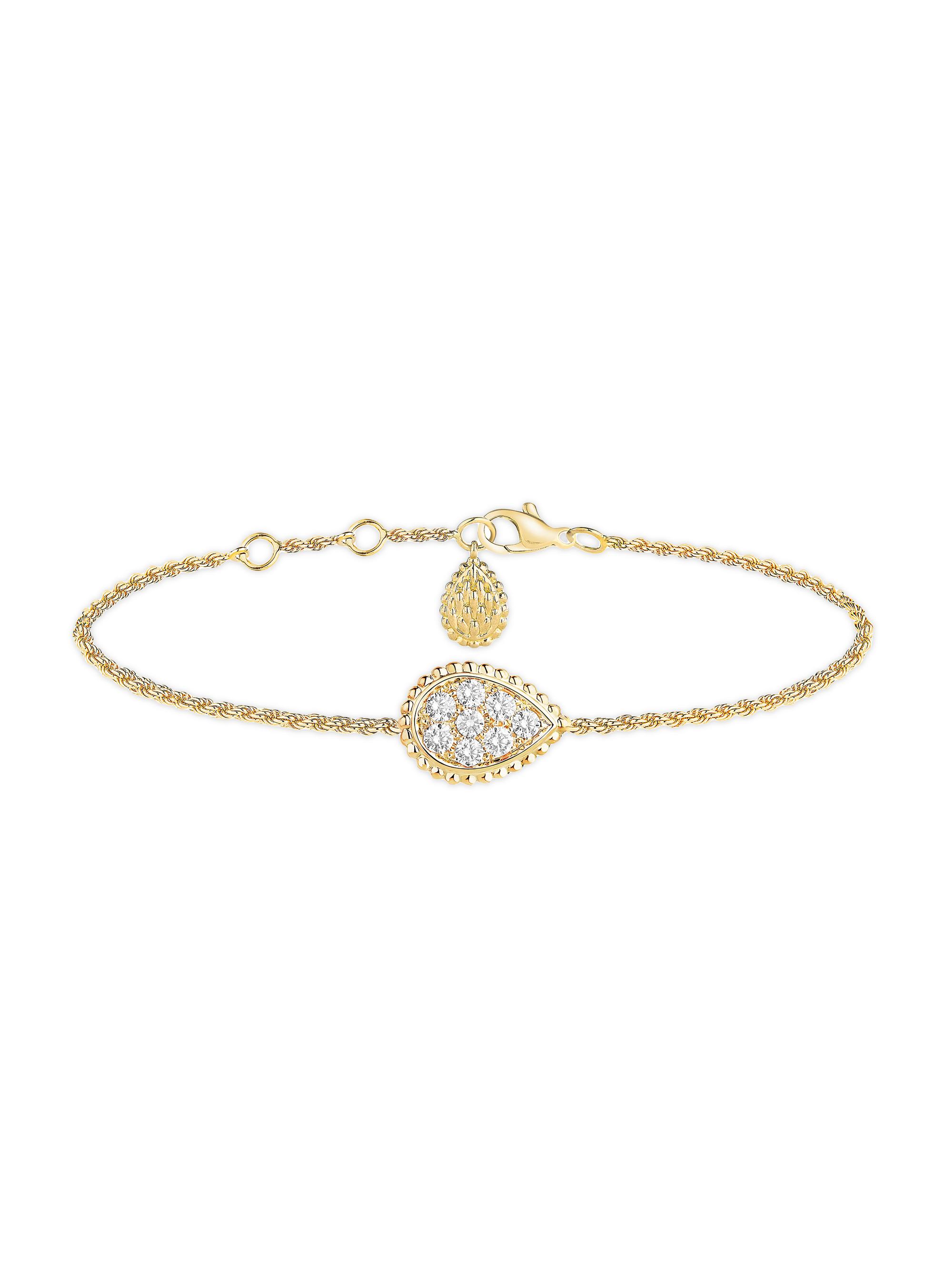 Boucheron Women's Serpent Bohème 18K Yellow Gold & 0.33 TCW Diamond Chain Bracelet