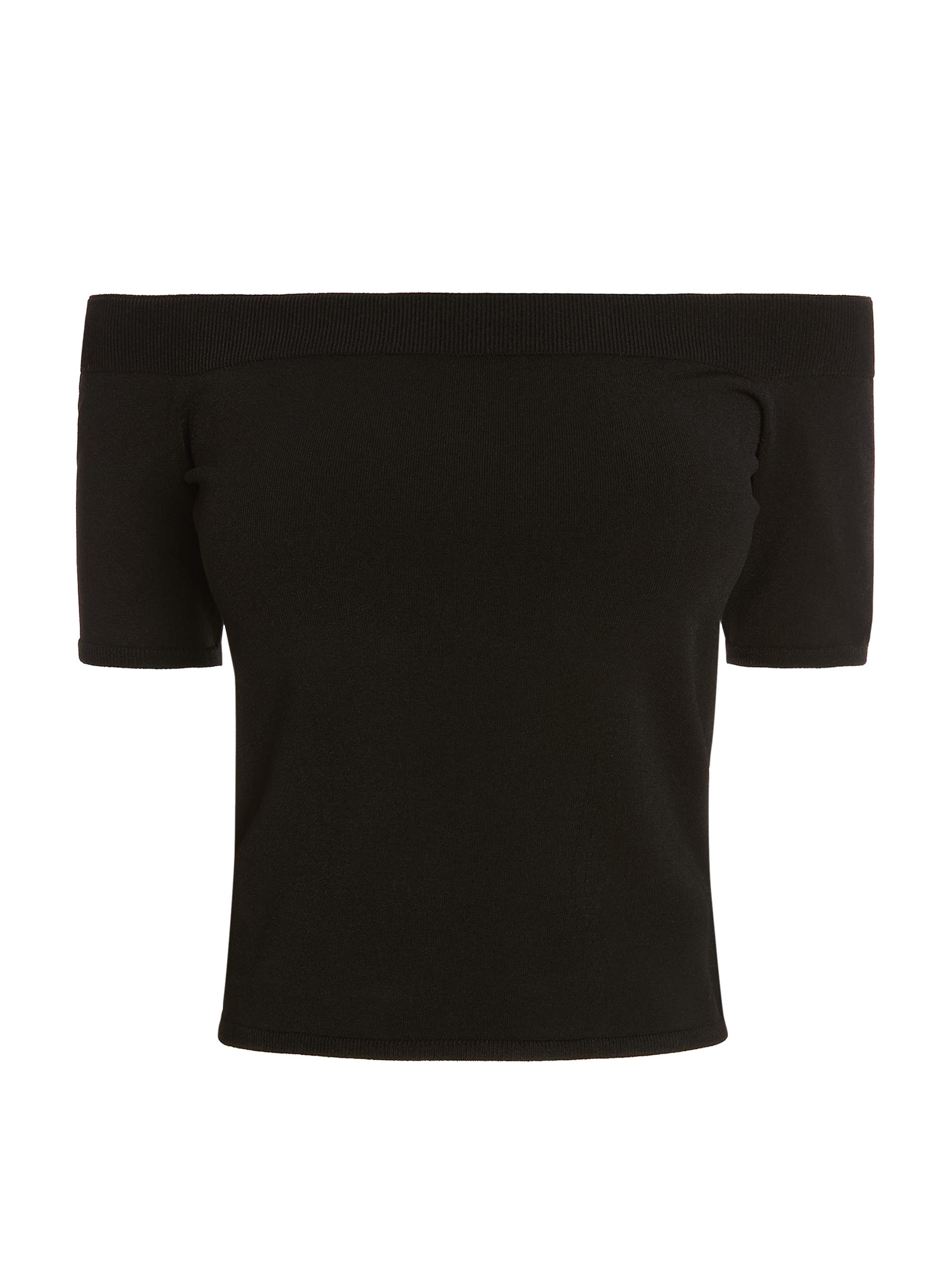 McQueen Women's Off-The-Shoulder Knit Top - Black