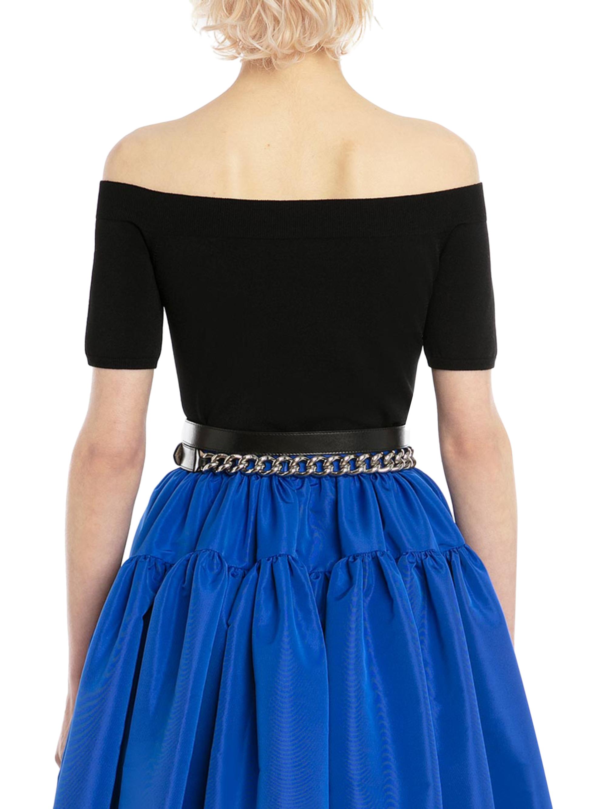 Ottoman High-Neck Knit Top
