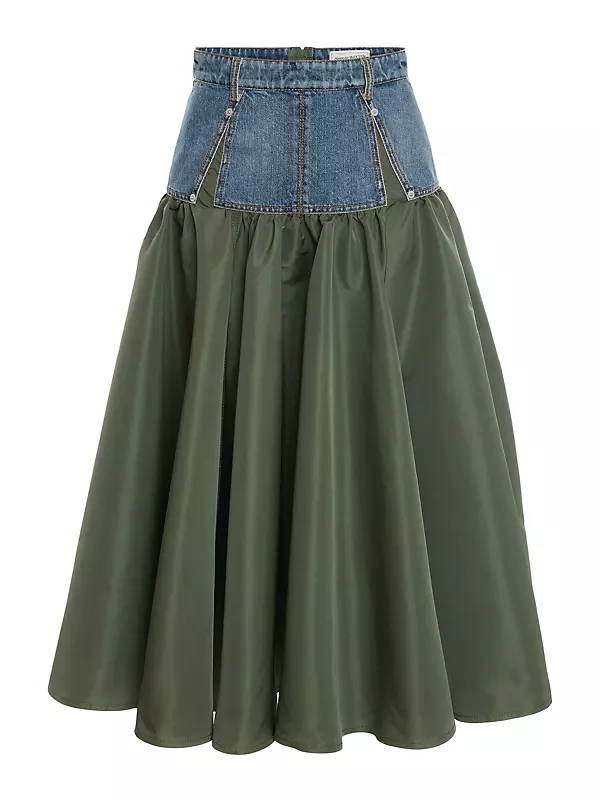 Hybrid Denim Skirt