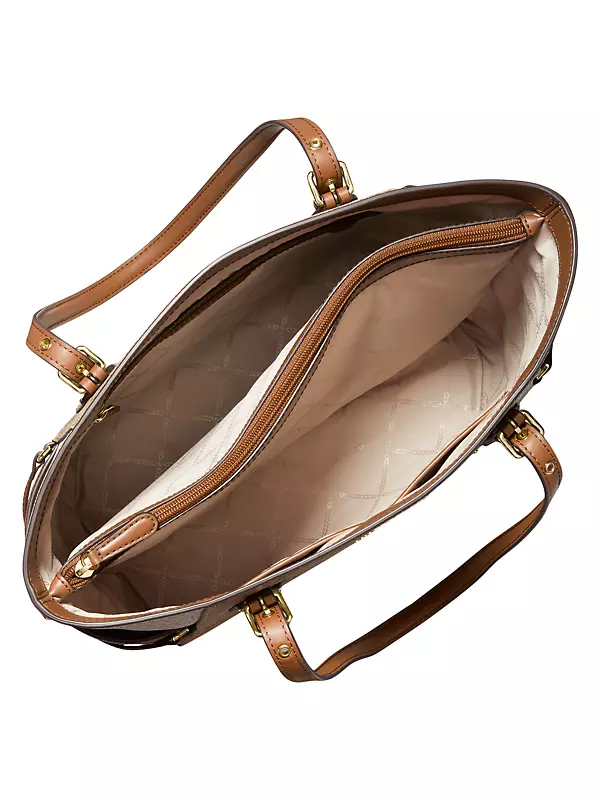 Michael Kors Voyager Large East West Top Zip Tote Bag in Luggage