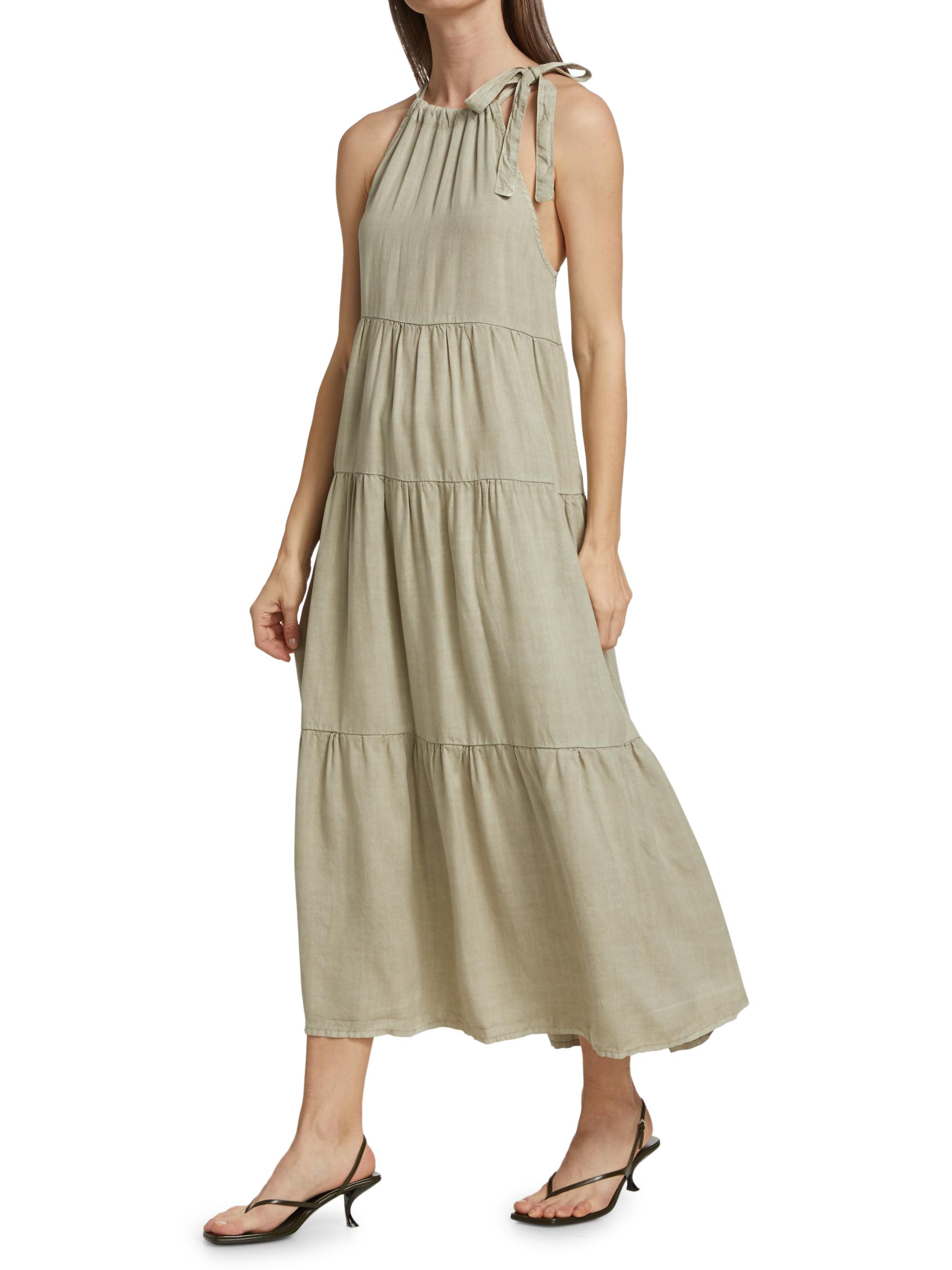 Bella Dahl Tiered Halter Midi Dress | Saks Fifth Avenue