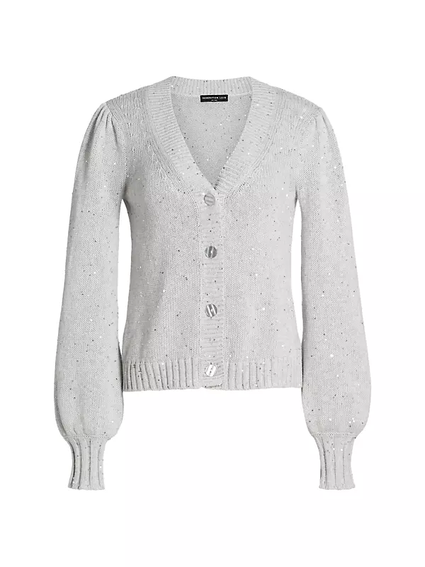 Lowell Cotton-Blend Sequin Cardigan