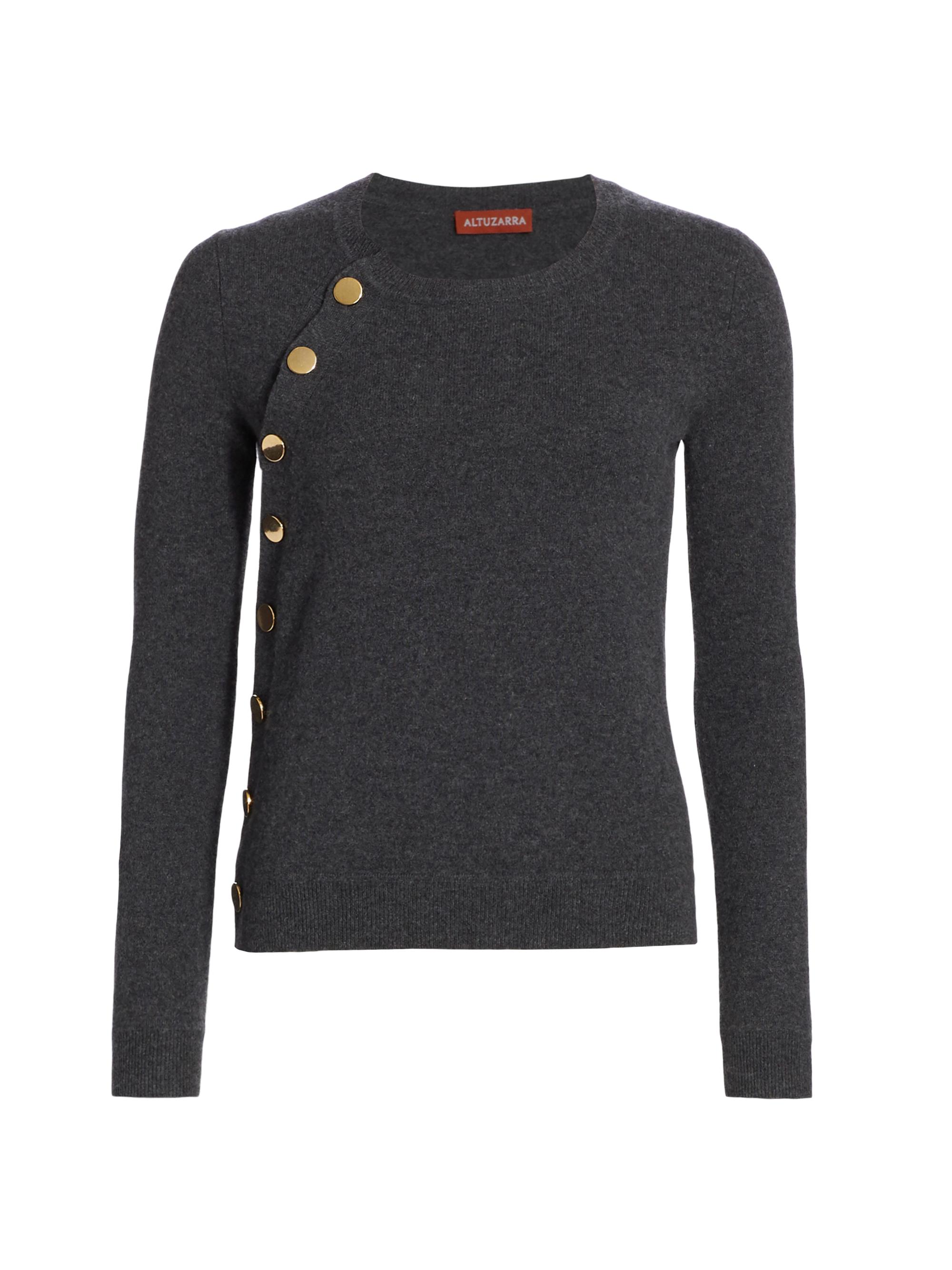 Altuzarra Women's Minamoto Buttoned Sweater - Carbon Melange