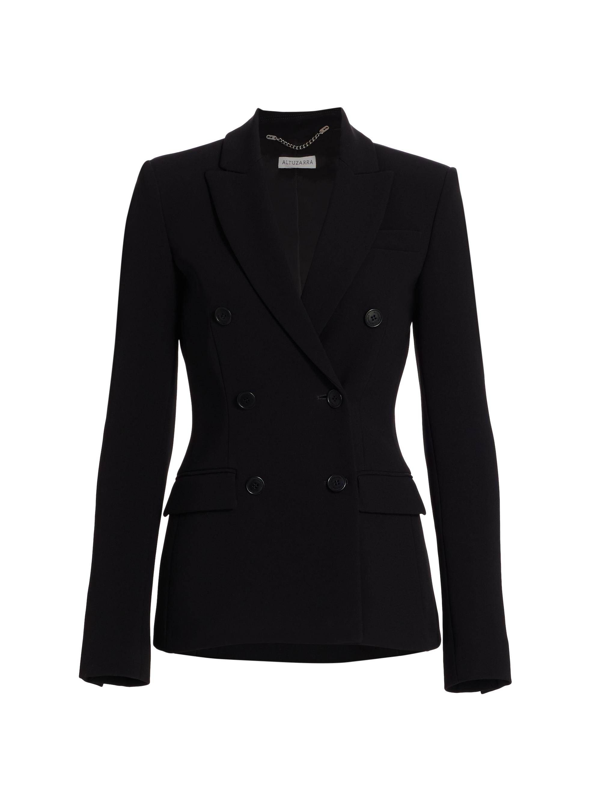 Sergio Hudson Houndstooth Double-Breasted Blazer | Saks Fifth Avenue