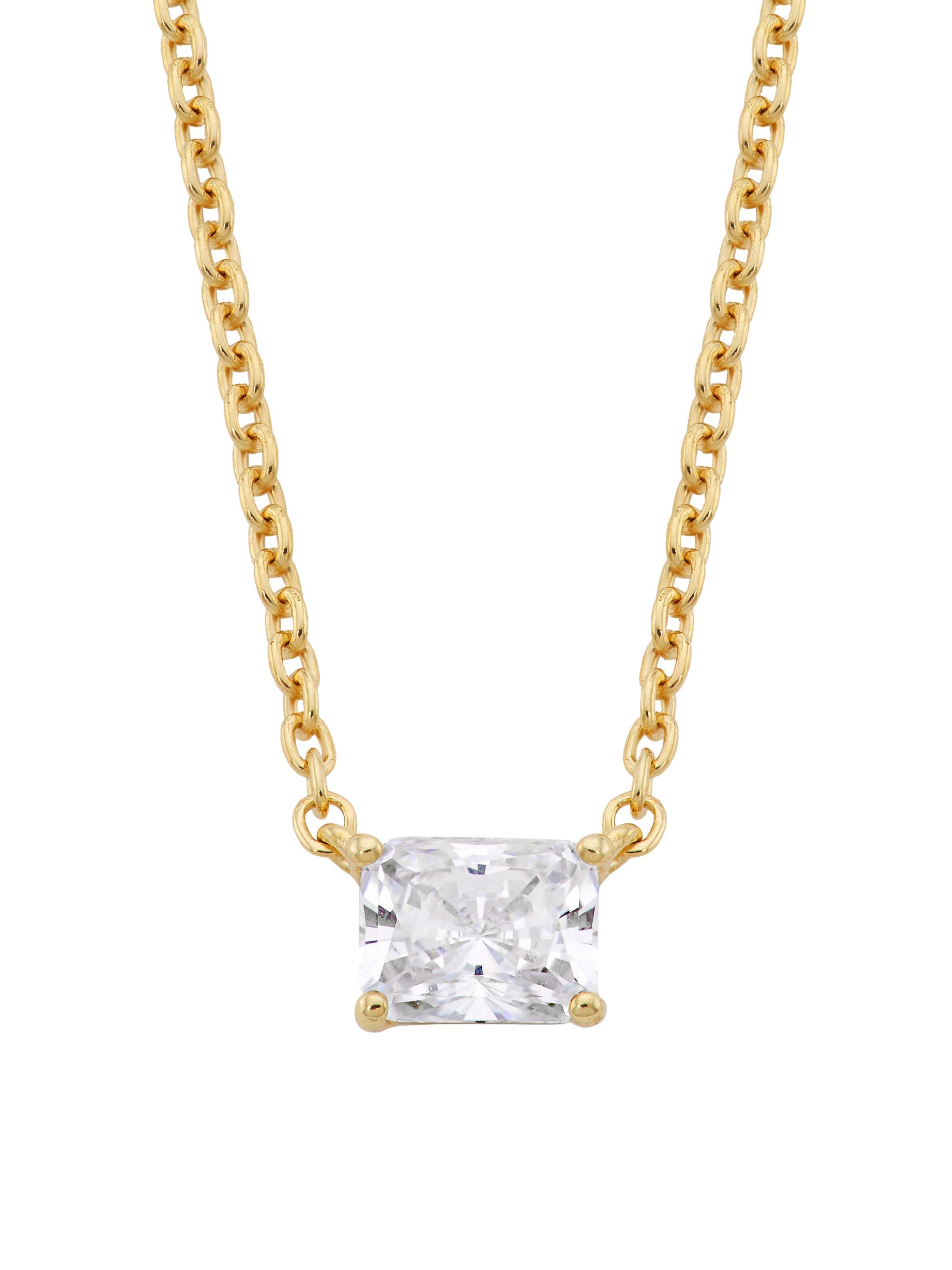 Adriana Orsini Women's Modern Love 18K-Gold-Plated & Cubic Zirconia Necklace - Gold