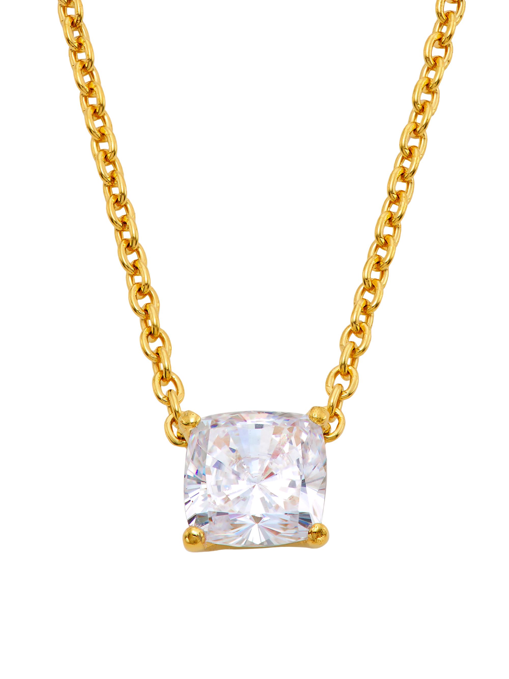 Adriana Orsini Women's Modern Love 18K-Yellow-Gold-Plated & Cubic Zirconia Pendant Necklace - Gold