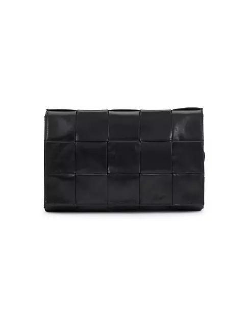BOTTEGA VENETA: intreccio leather bag - Black  Bottega Veneta bags  690702V2E42 online at