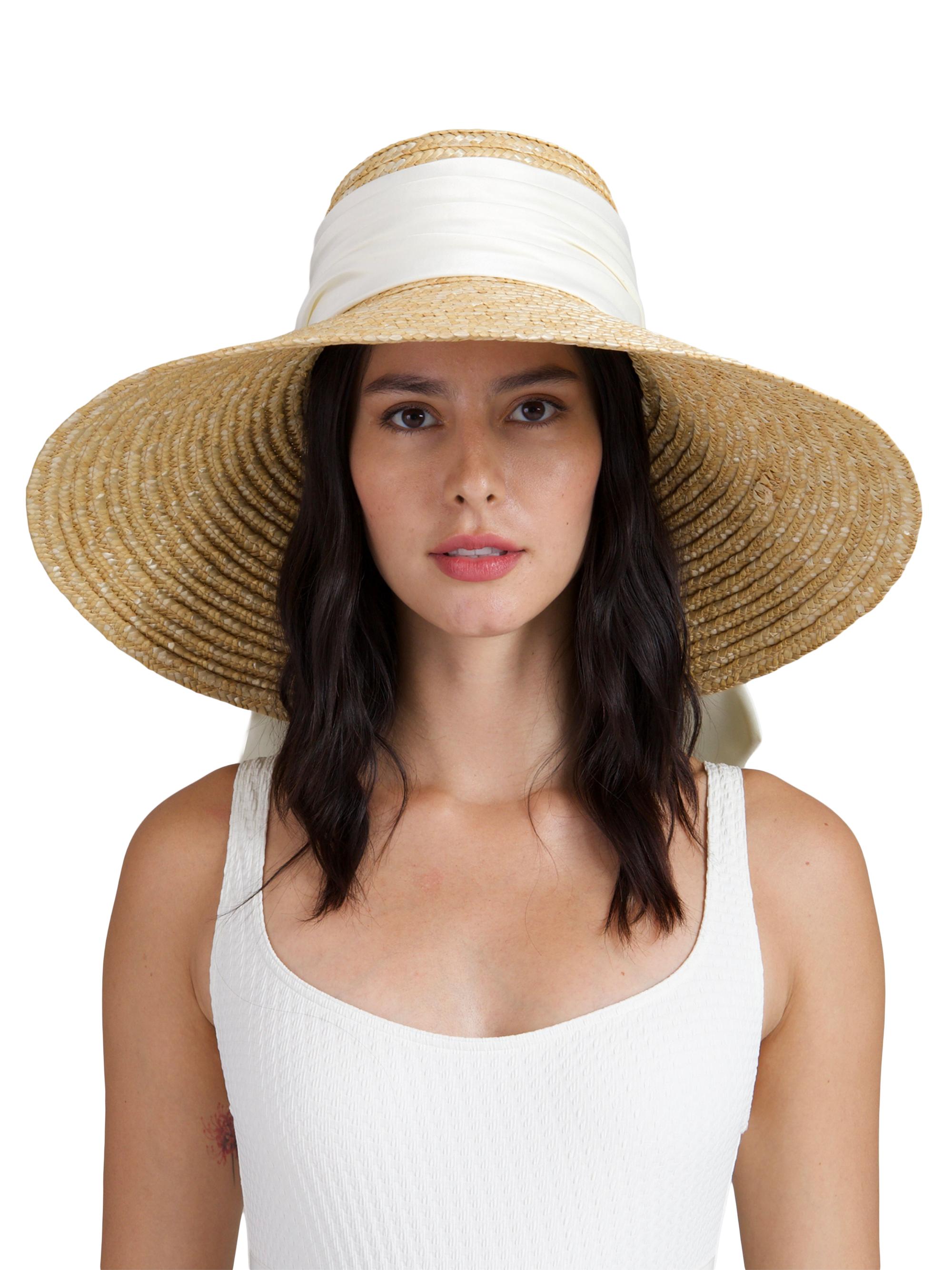 Eugenia Kim Women's Mirabel Satin Bow Sunhat - Natural