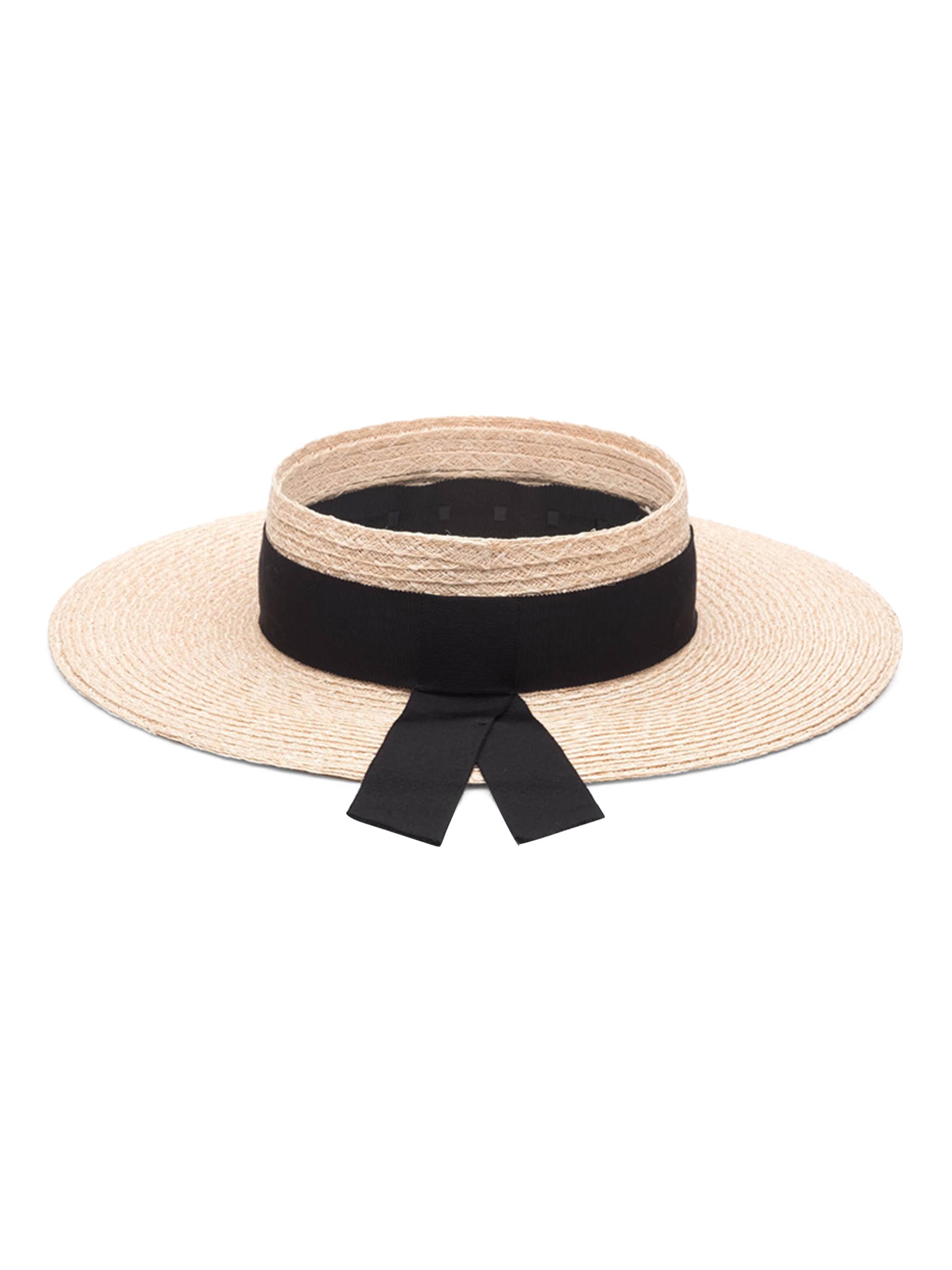 Eugenia Kim Women's Lettie Grosgrain Band Visor - Natural