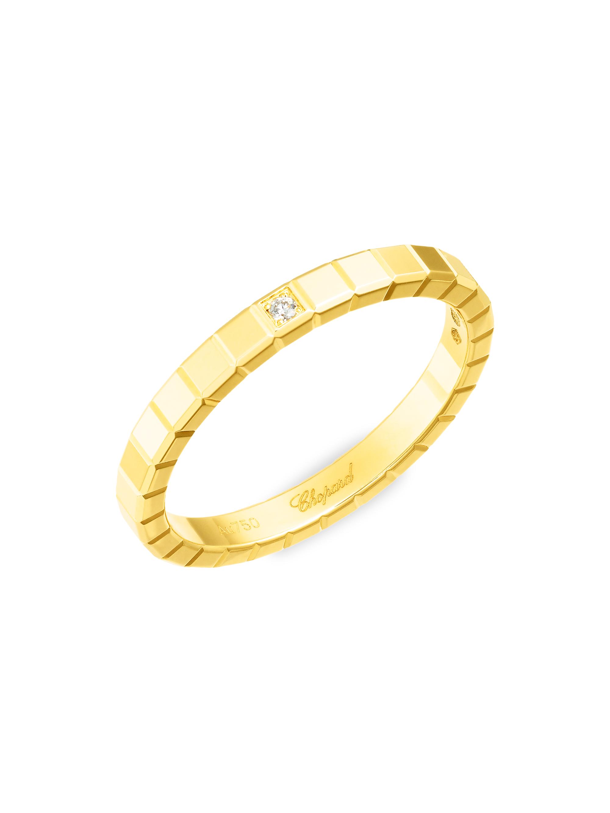 Chopard Women's Ice Cube 18K Yellow Gold & Diamond Ring - Yellow Gold