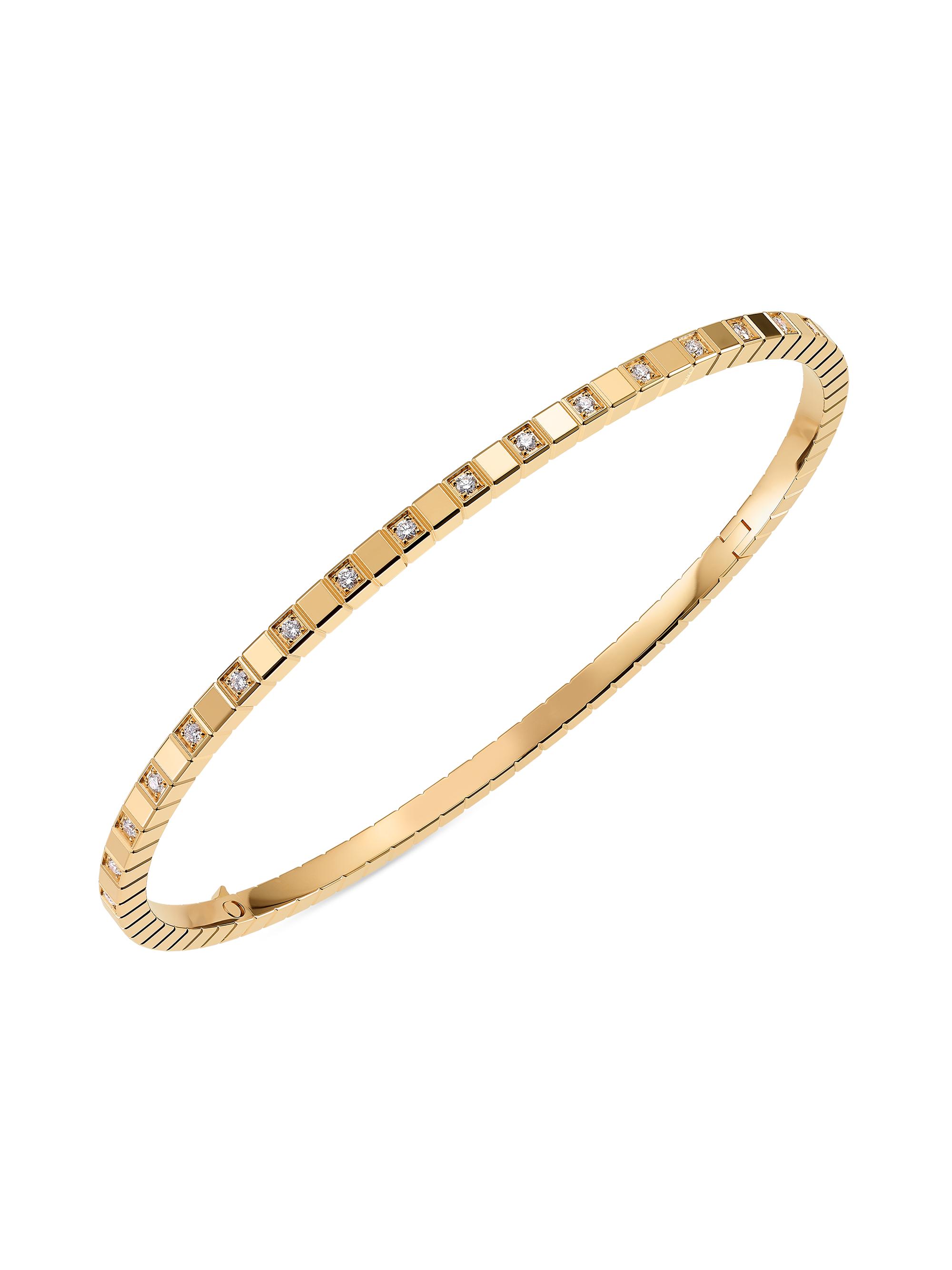 Chopard Women's Ice Cube 18K Yellow Gold & Diamond Bangle - Yellow Gold