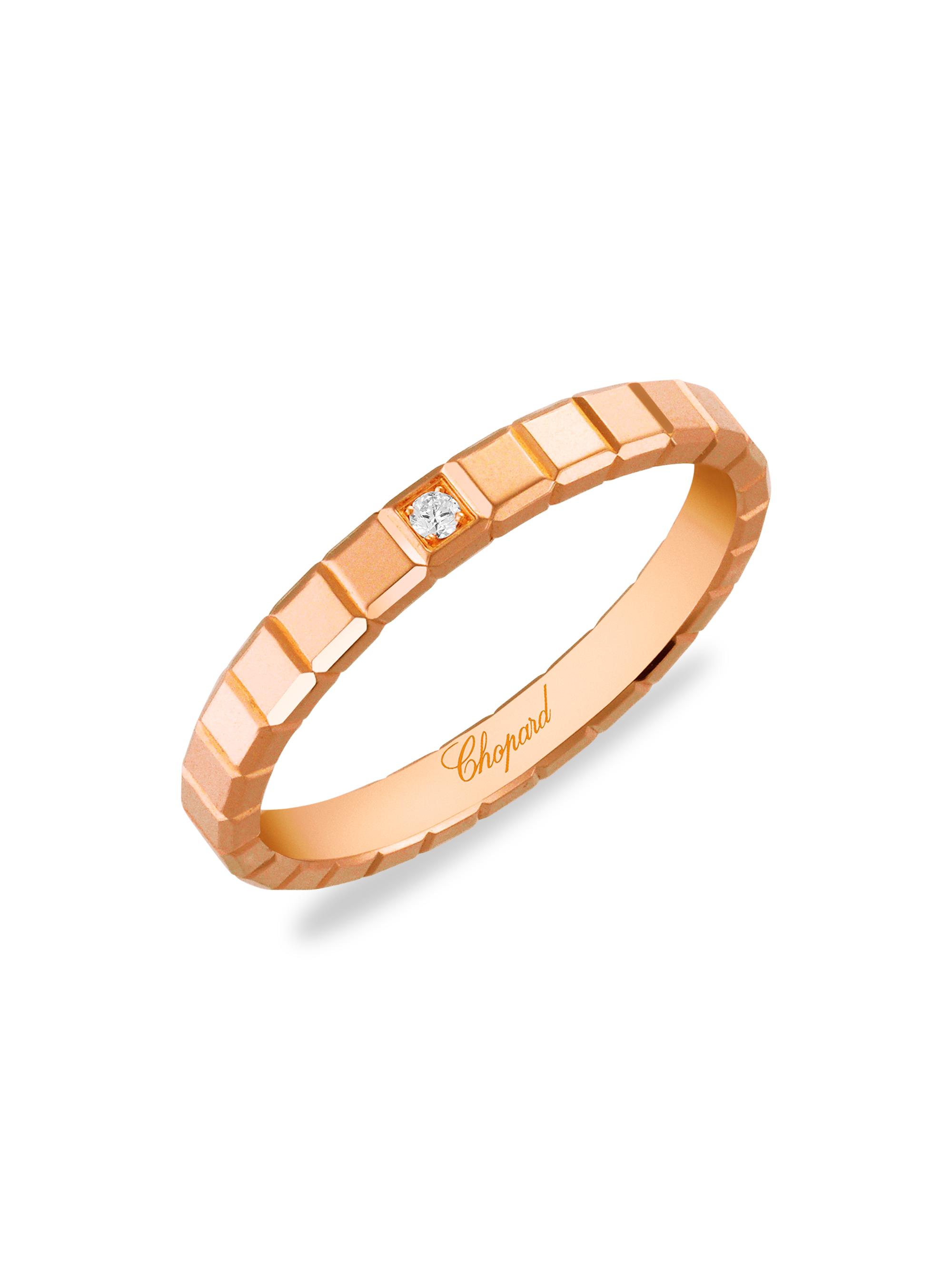 Chopard Women's Ice Cube 18K Rose Gold & Diamond Ring - Rose Gold
