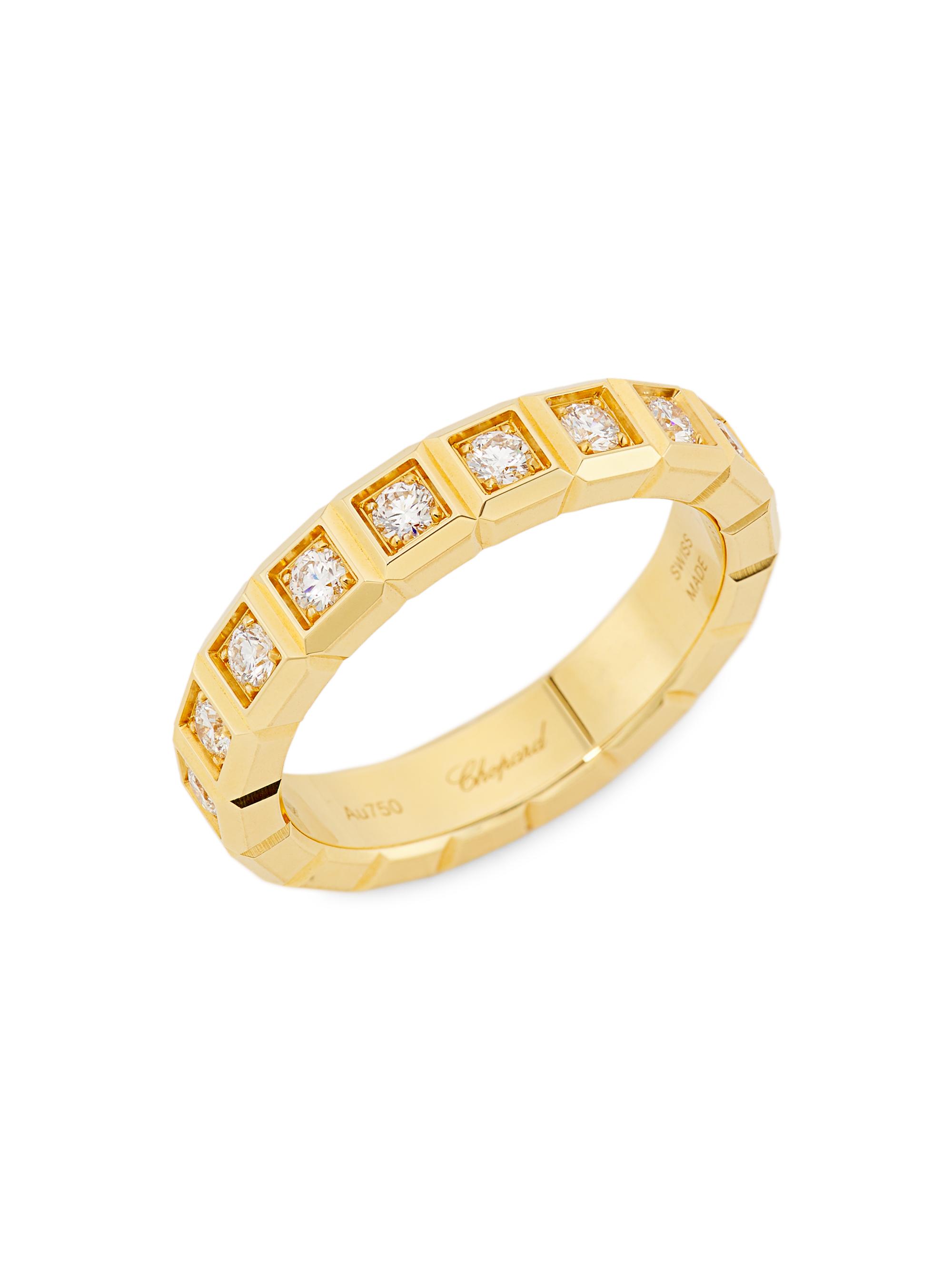 Chopard Women's Ice Cube 18K Yellow Gold & Diamond Ring - Yellow Gold