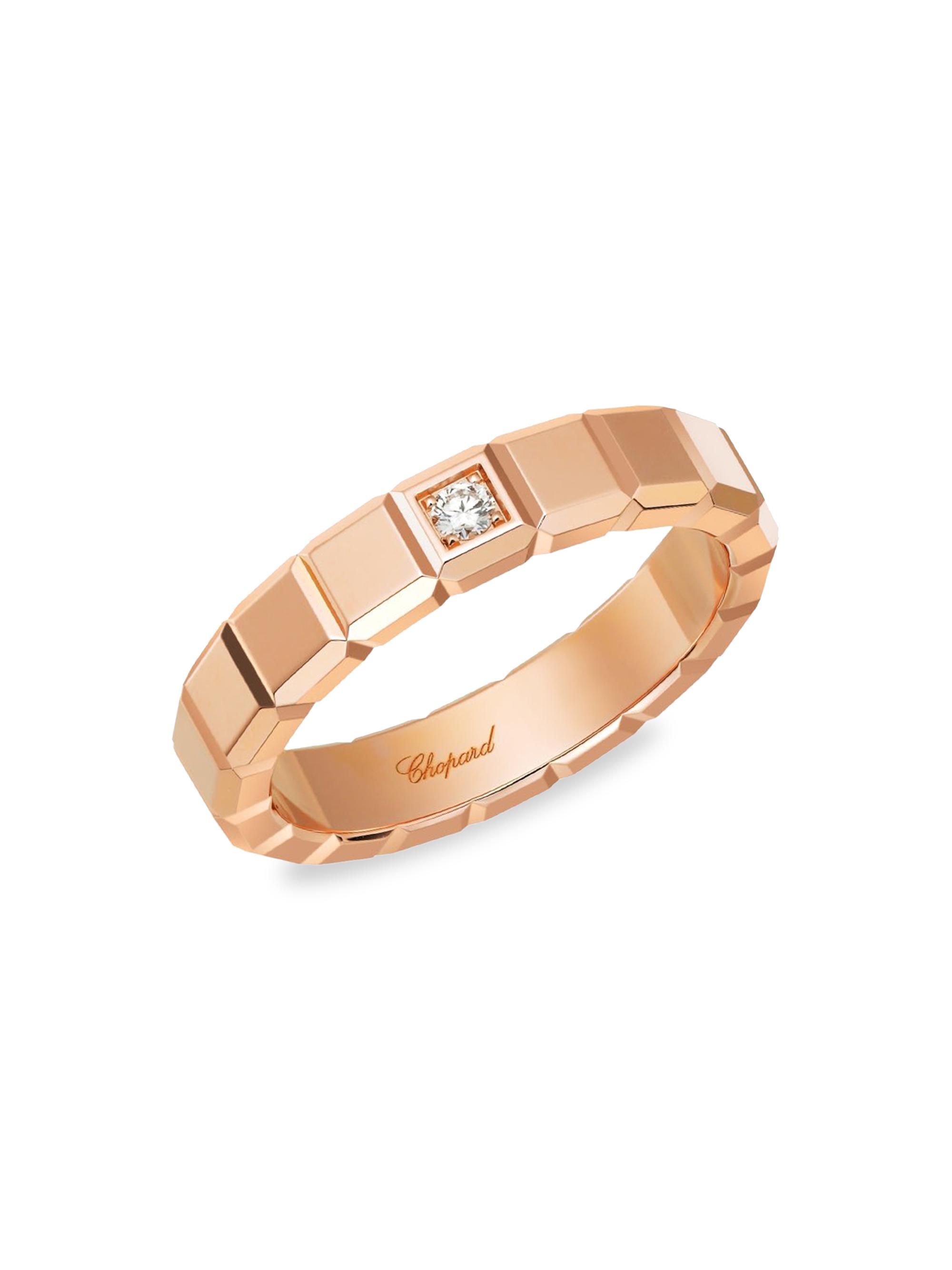 Chopard Women's Ice Cube 18K Rose Gold & Diamond Ring - Rose Gold