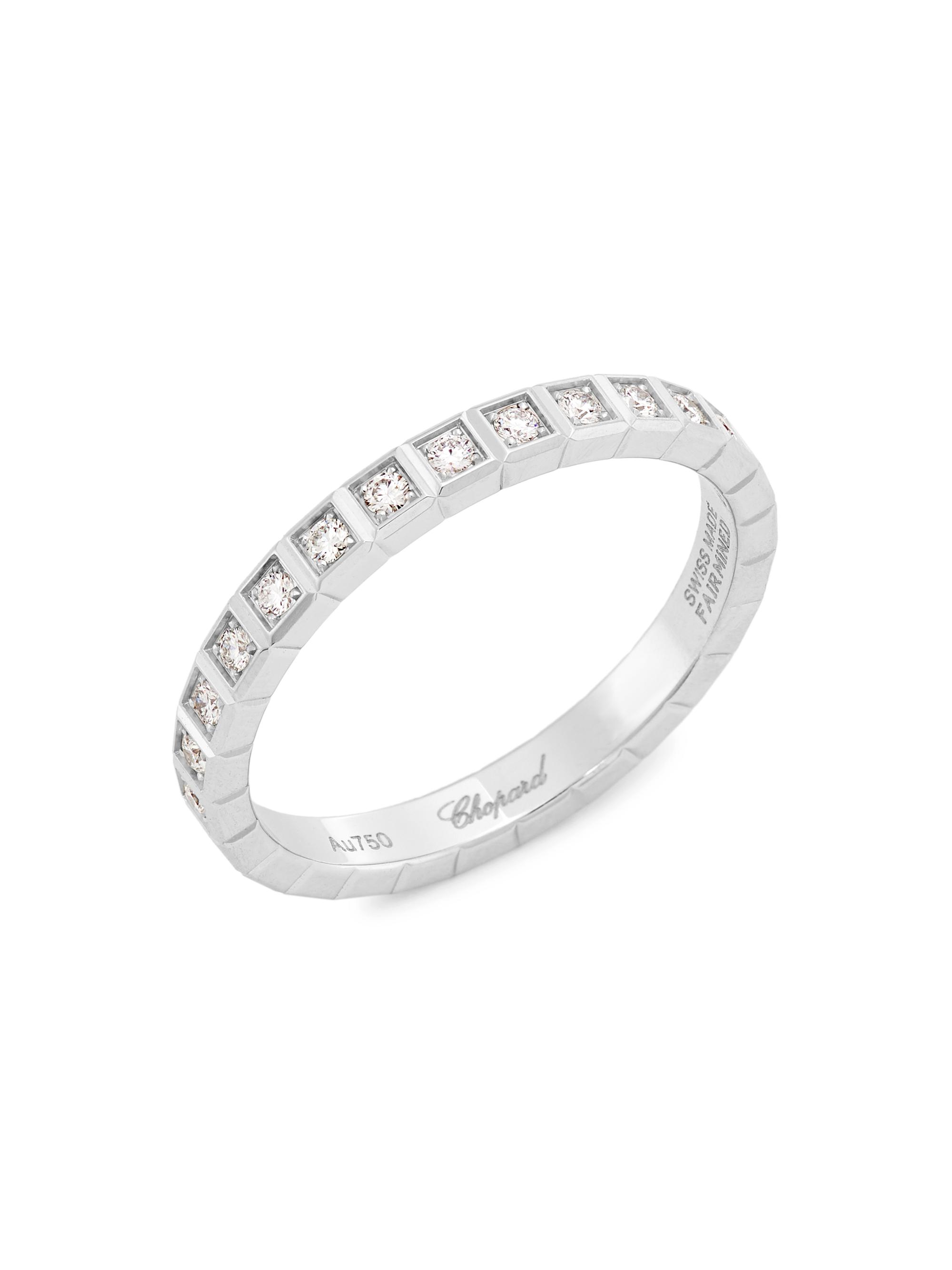 Chopard Women's Ice Cube 18K White Gold & Diamond Ring - White Gold