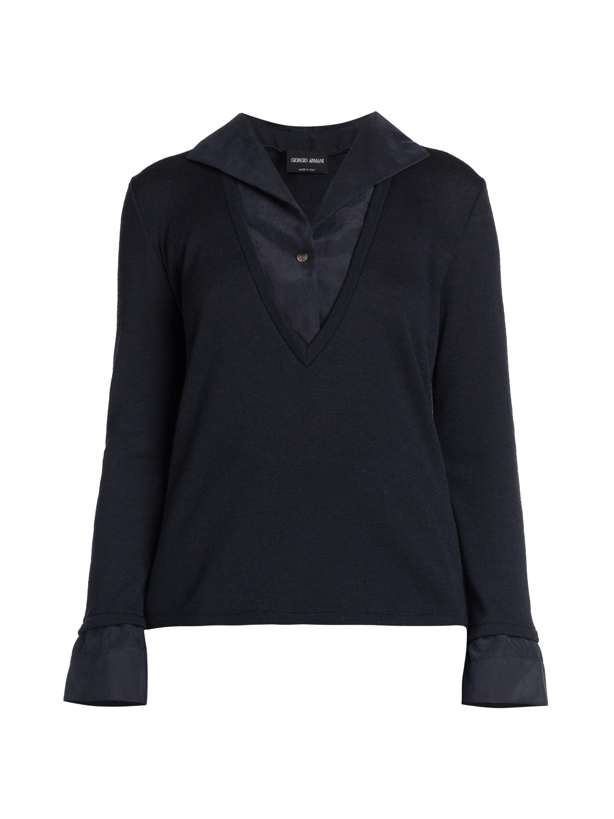 Giorgio Armani Women's Layered Top - Blue Night