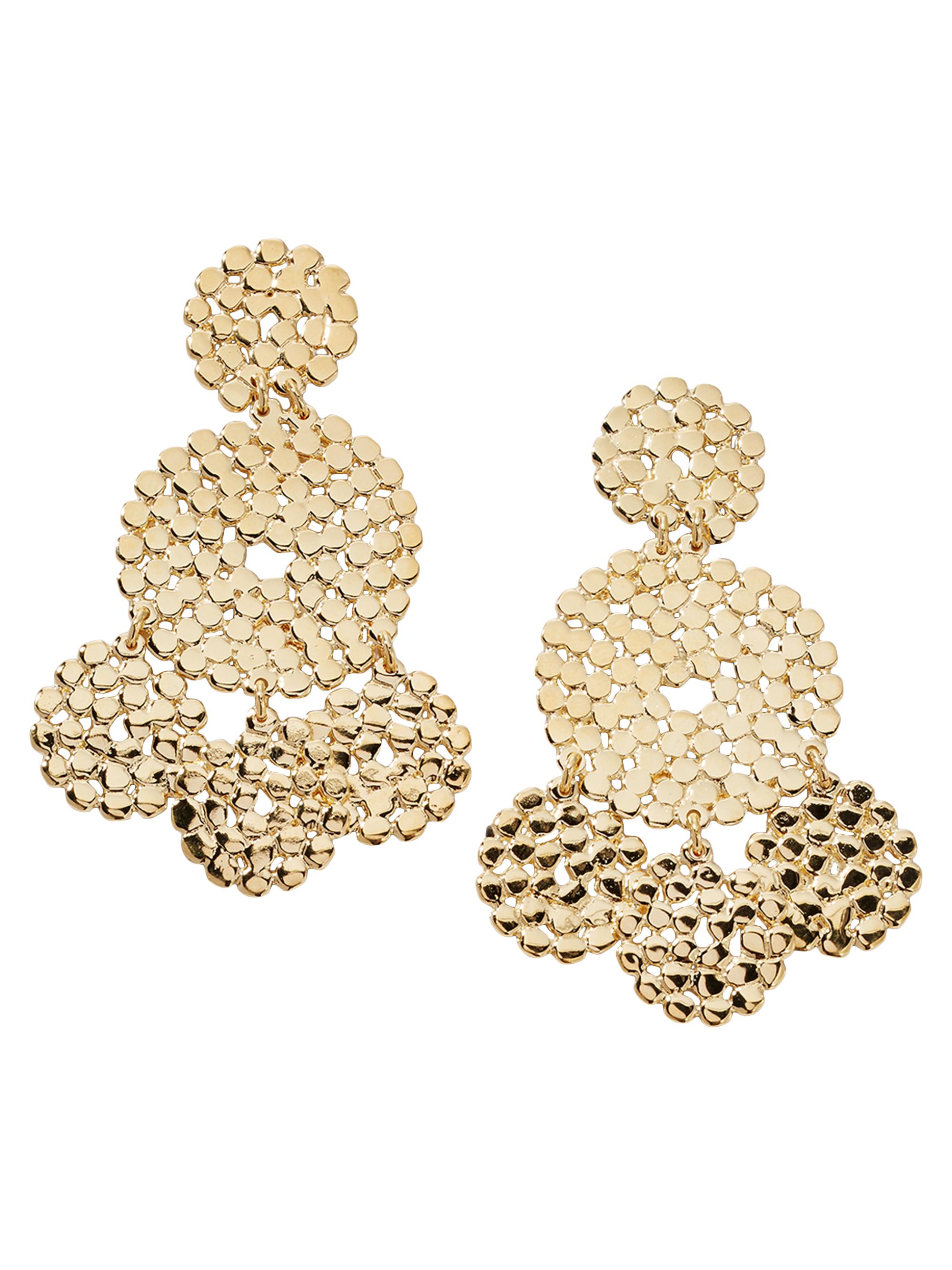Gas Bijoux Women's Lucky 24K Goldplated Medallion Drop Earrings - Gold