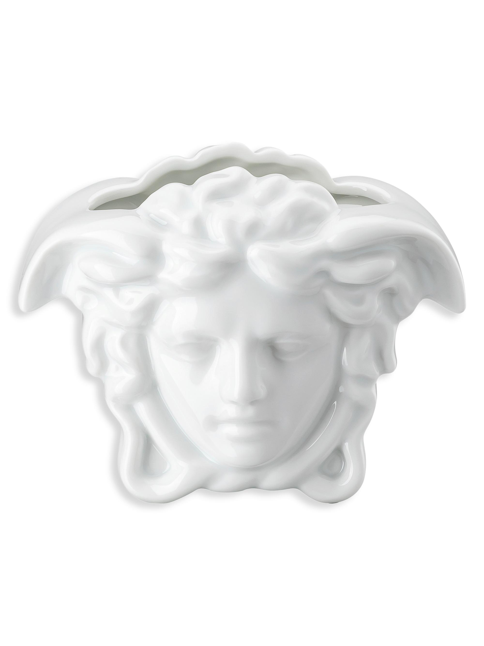 Versace Medusa Grande Vase - White