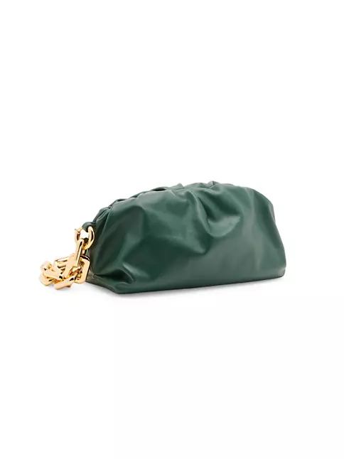 Chain pouch leather handbag Bottega Veneta Black in Leather - 20844651