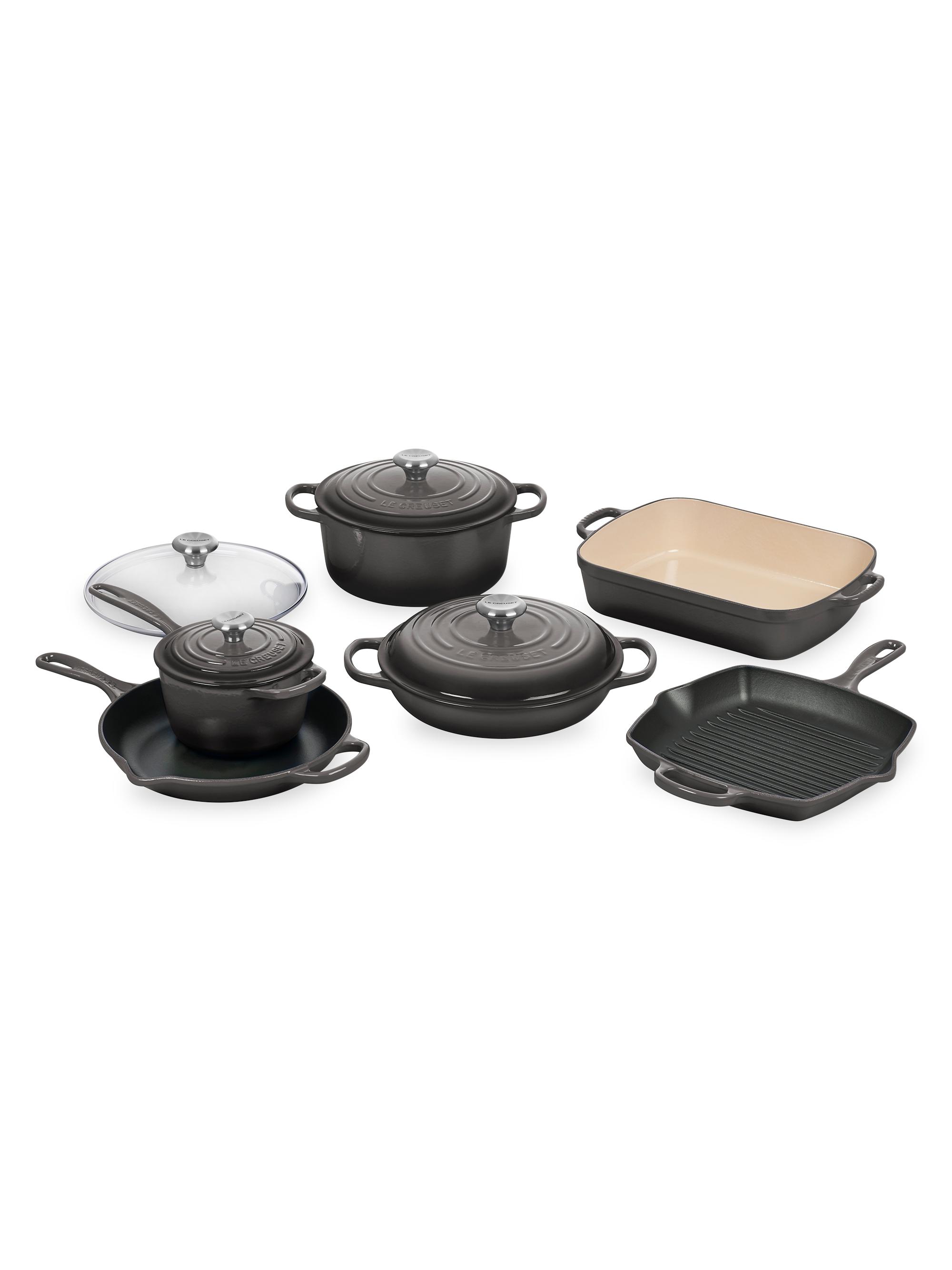 Le Creuset Signature Cast Iron 10-Piece Set - Flame