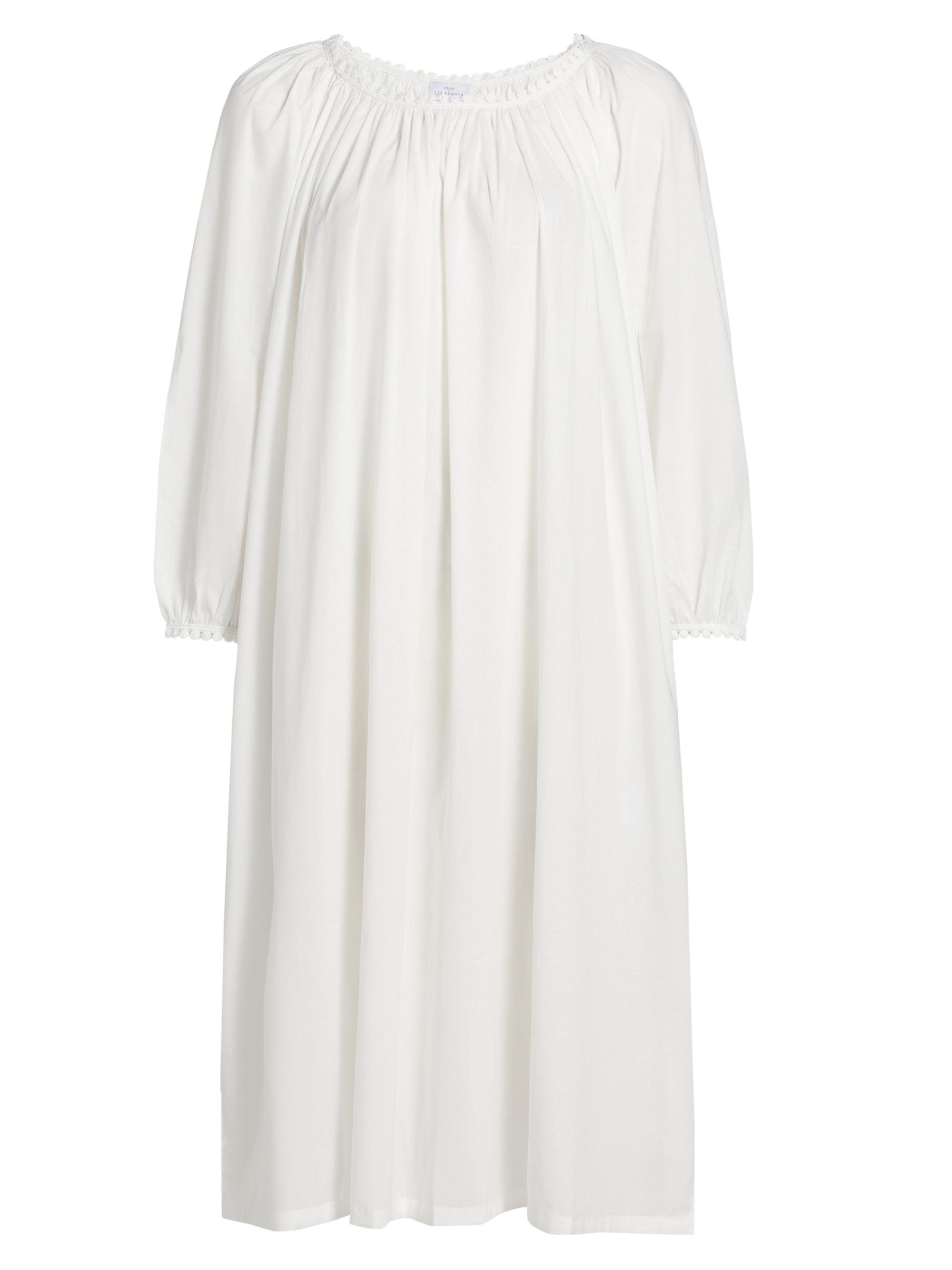 Pour Les Femmes Women's Thilda Long Nightgown - White