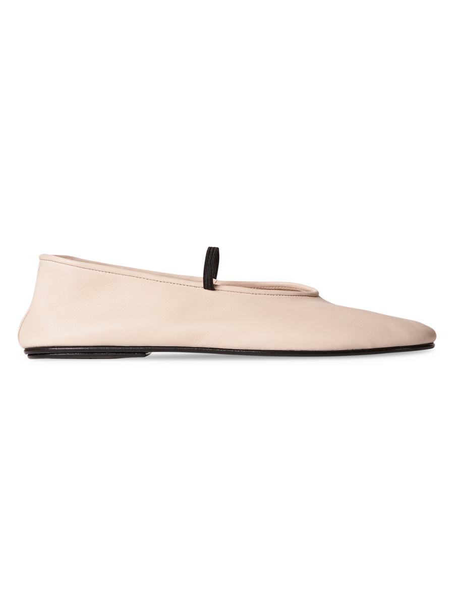 The Row Leather Ballet Flats | Saks Fifth Avenue