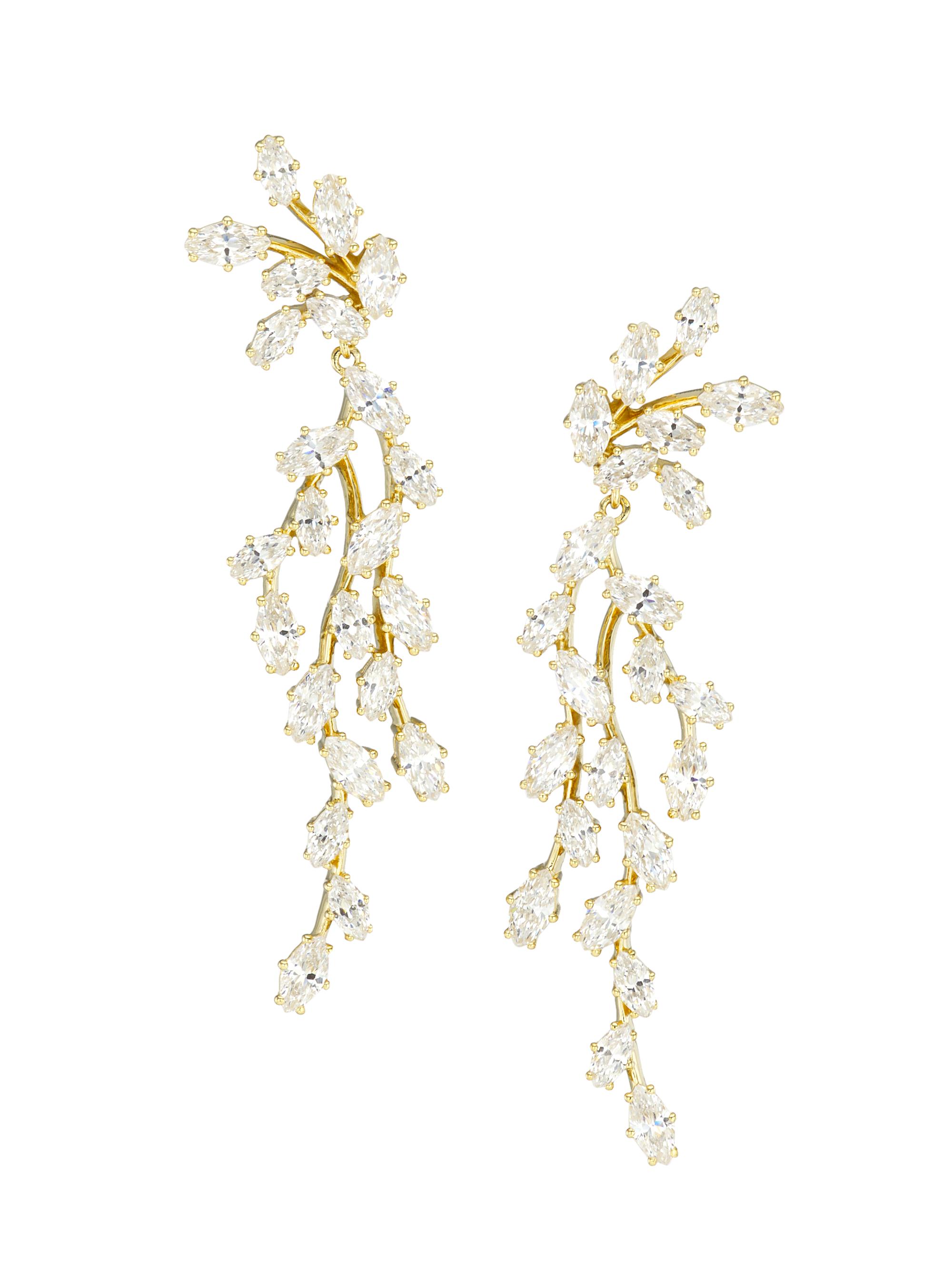 Adriana Orsini Women's Vow 18K-Gold-Plated & Cubic Zirconia Drop Earrings - Gold