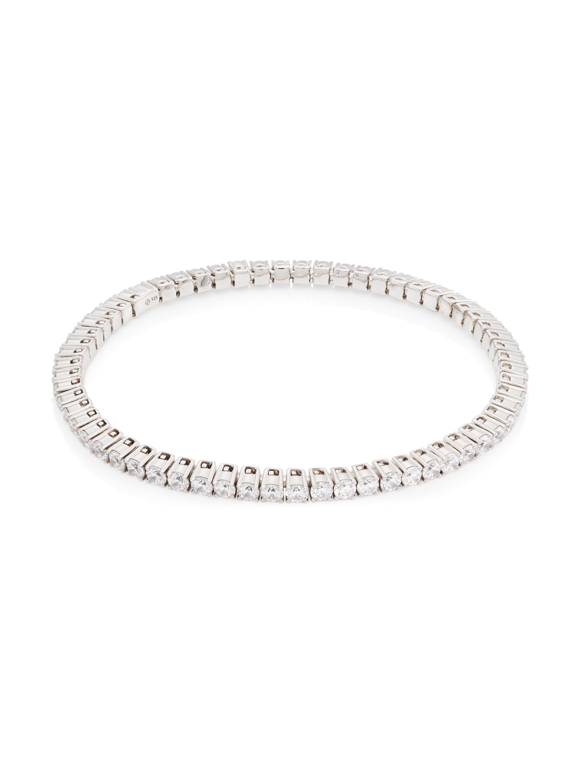 Adriana Orsini Women's Daytime Rhodium-Plated Tennis Bracelet - Rhodium