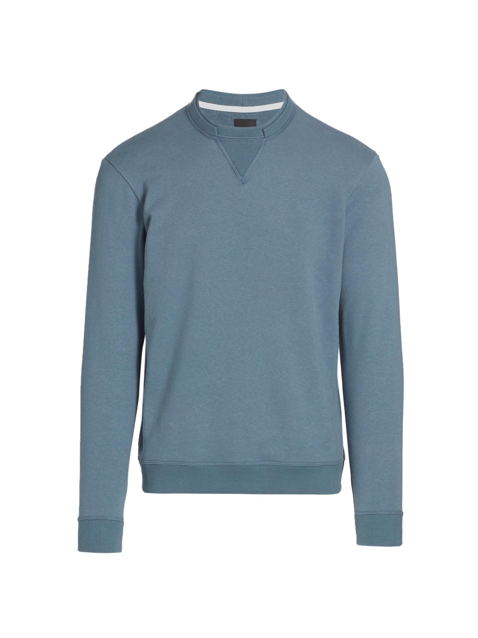 Saks Fifth Avenue Men's COLLECTION Double Collar Sweatshirt - Medium Blue