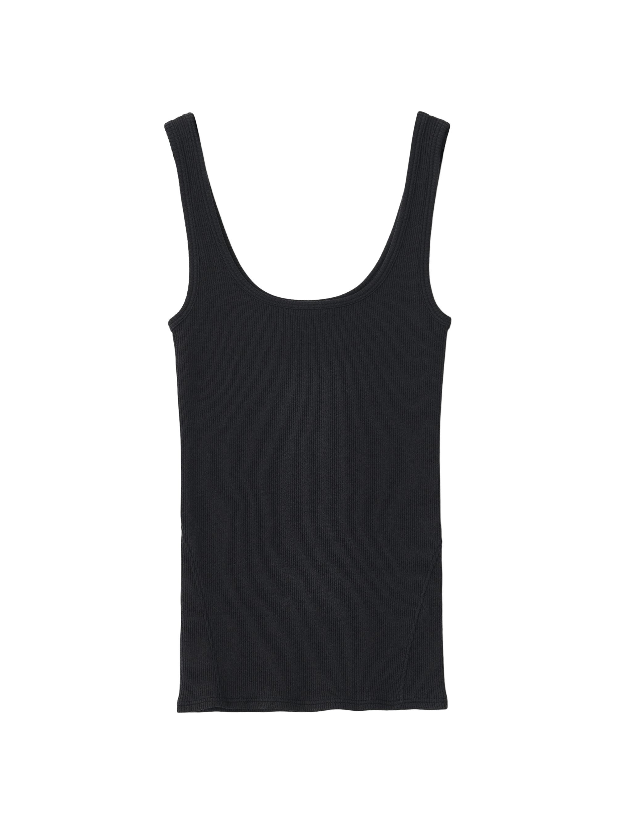 rag & bone Women's The Essential Rib-Knit Tank Top - Black