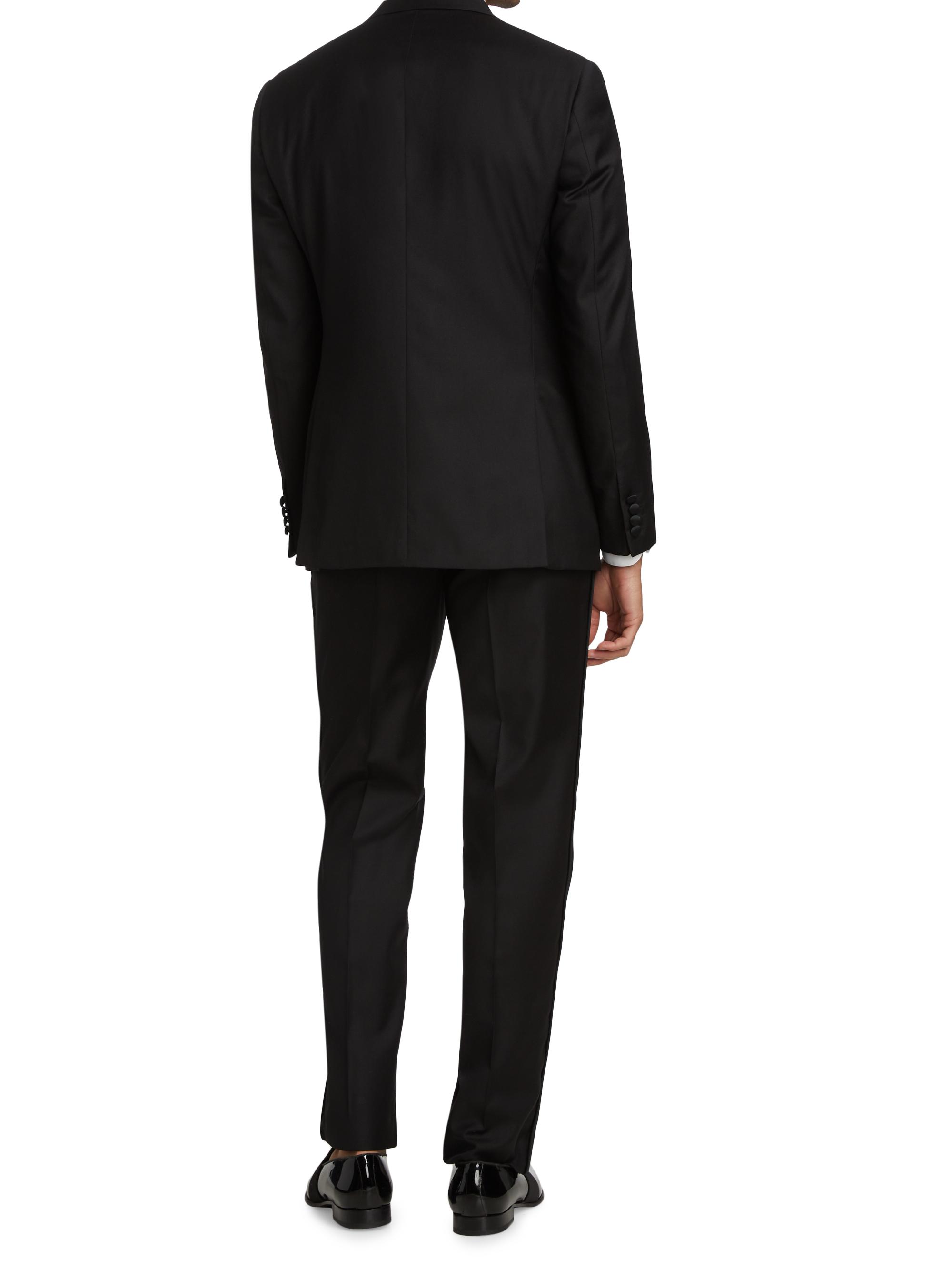 Emporio Armani Peak Lapel Single-Button Suit | Saks Fifth Avenue