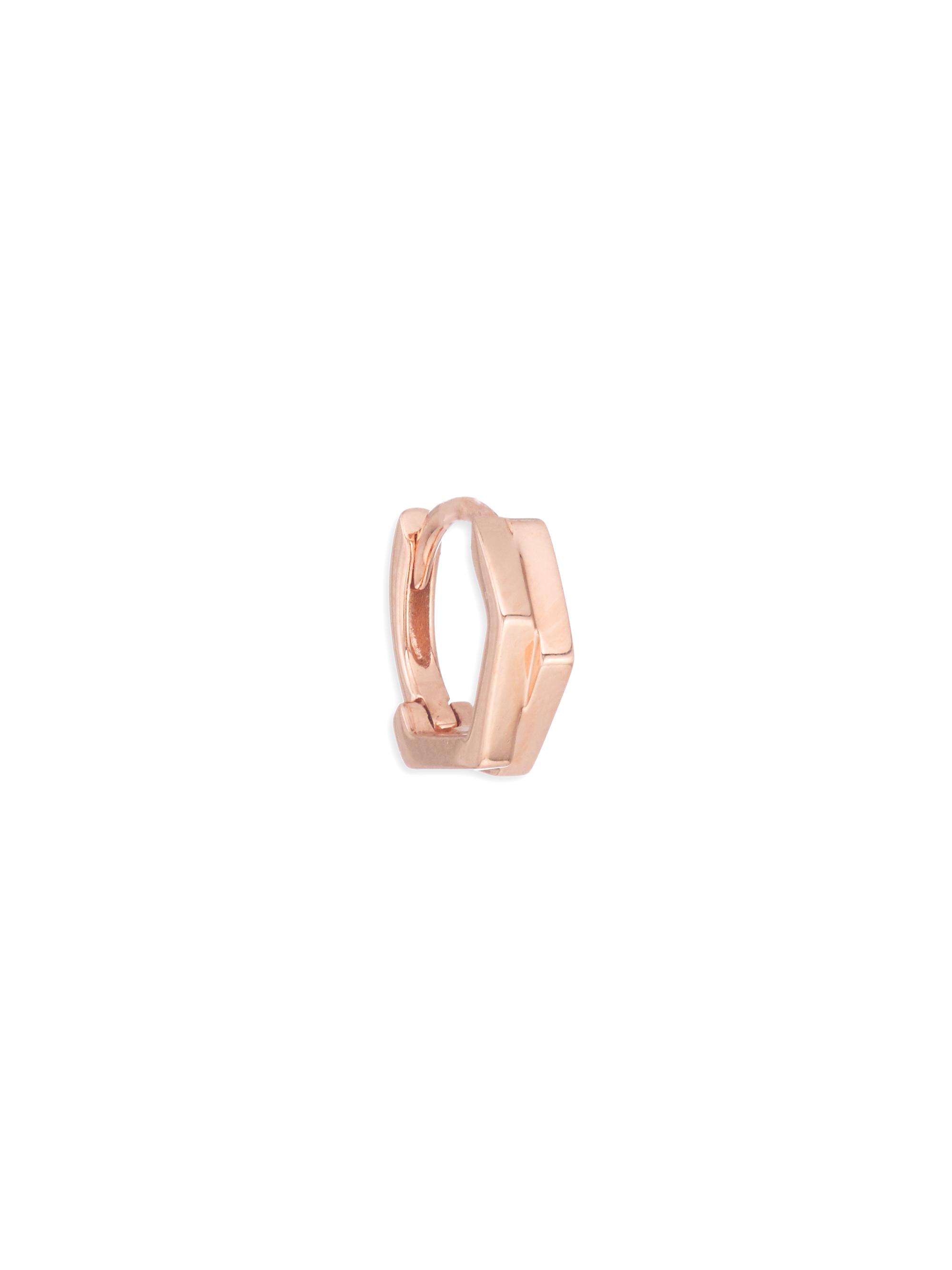 Repossi Women's Antifer 18K Gold Single Huggie Hoop Earring - Left Or Right - Rose Gold
