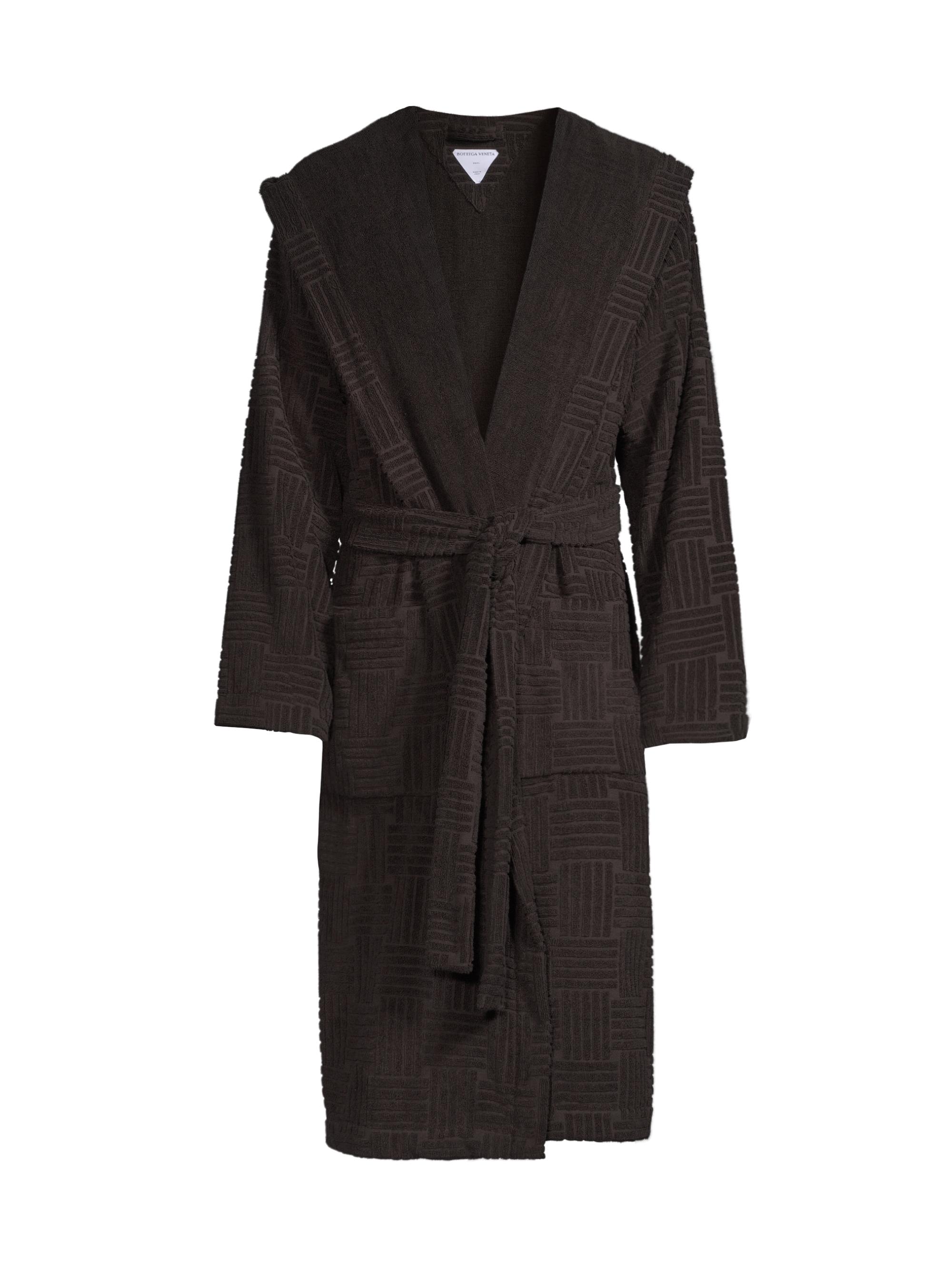 Bottega Veneta intreccio cotton bathrobe