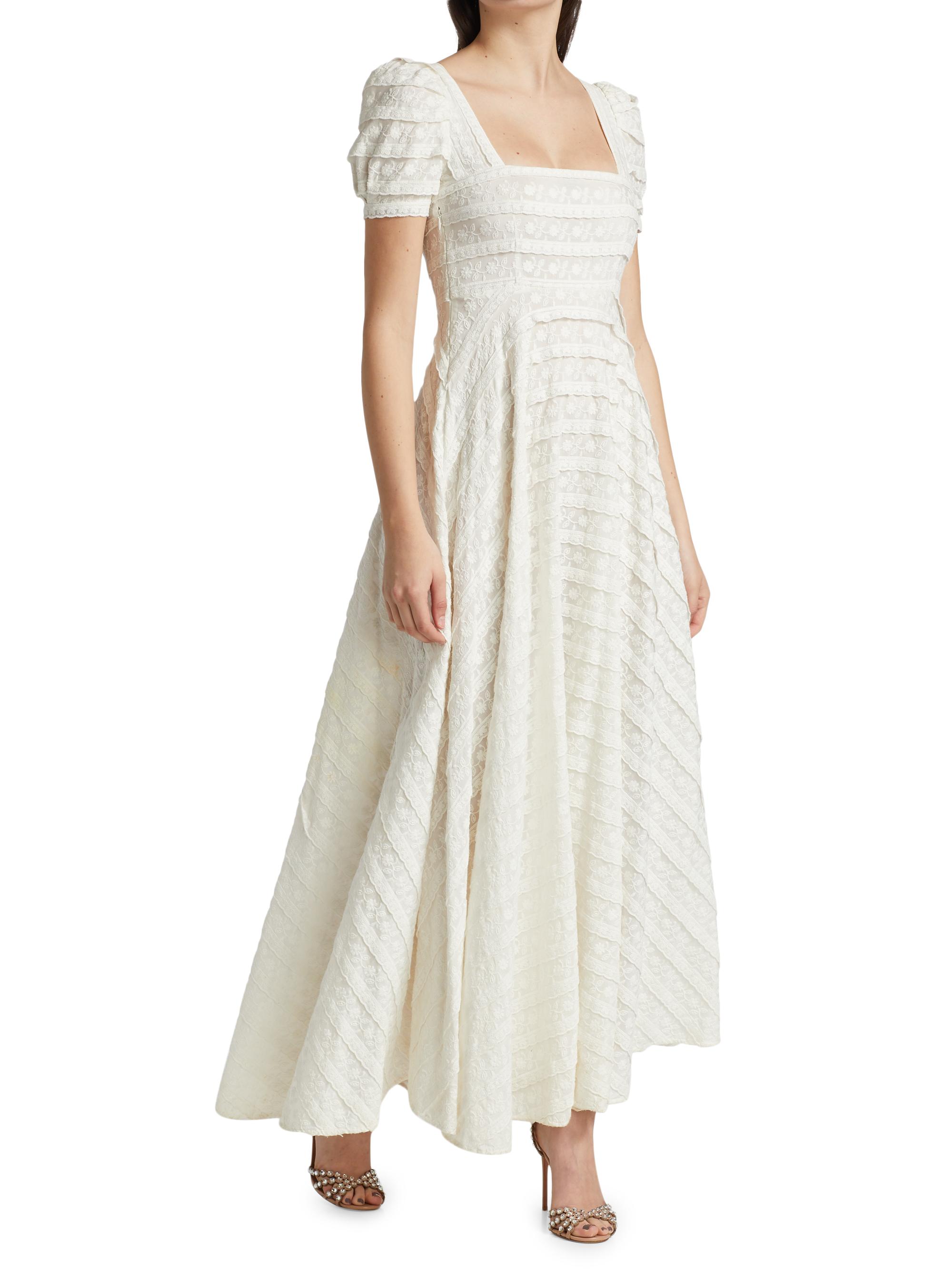 chinese dress ladies Lace inset gown