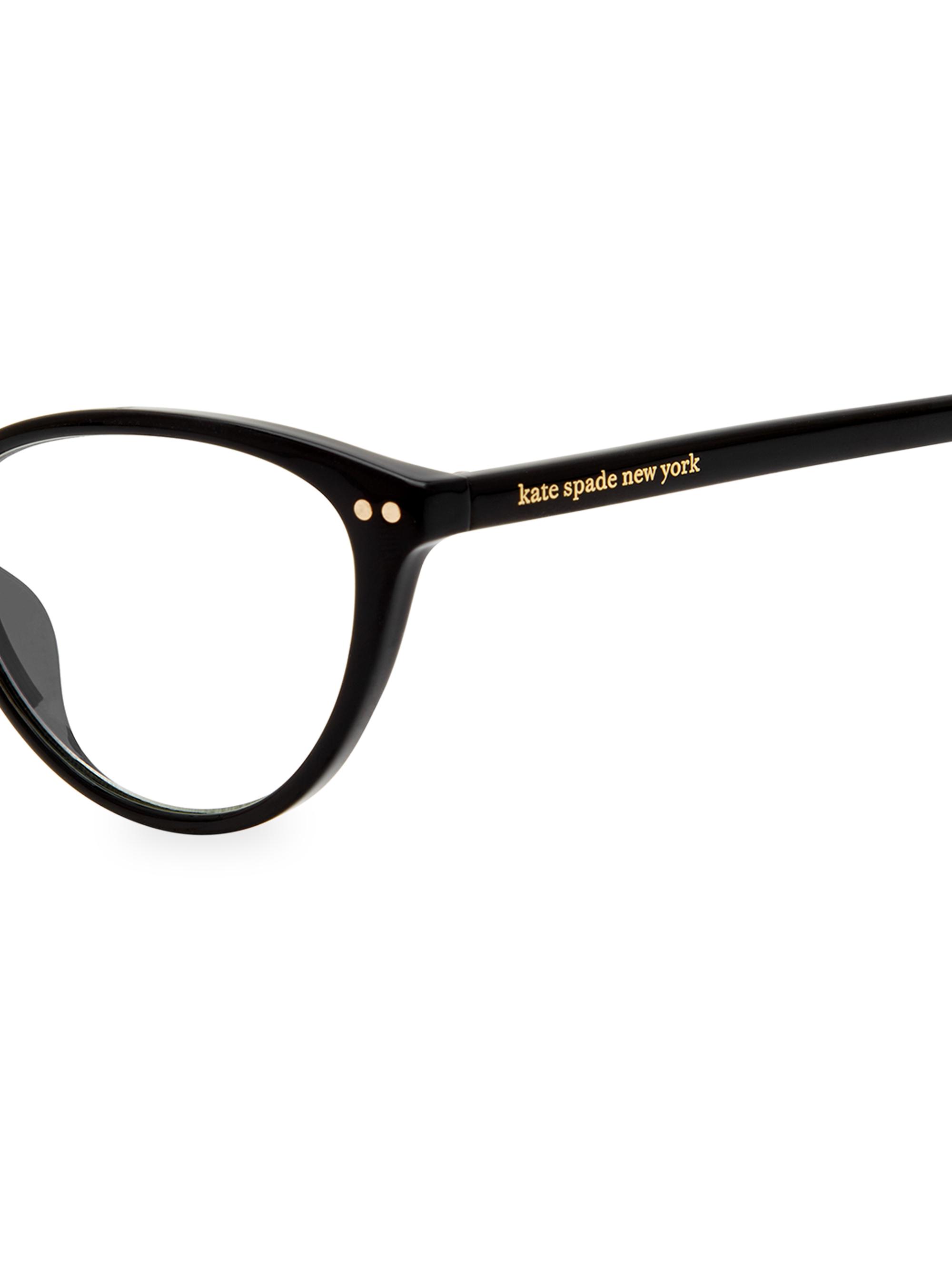 kate spade new york Roanne 54MM Cat Eye Blue Block 