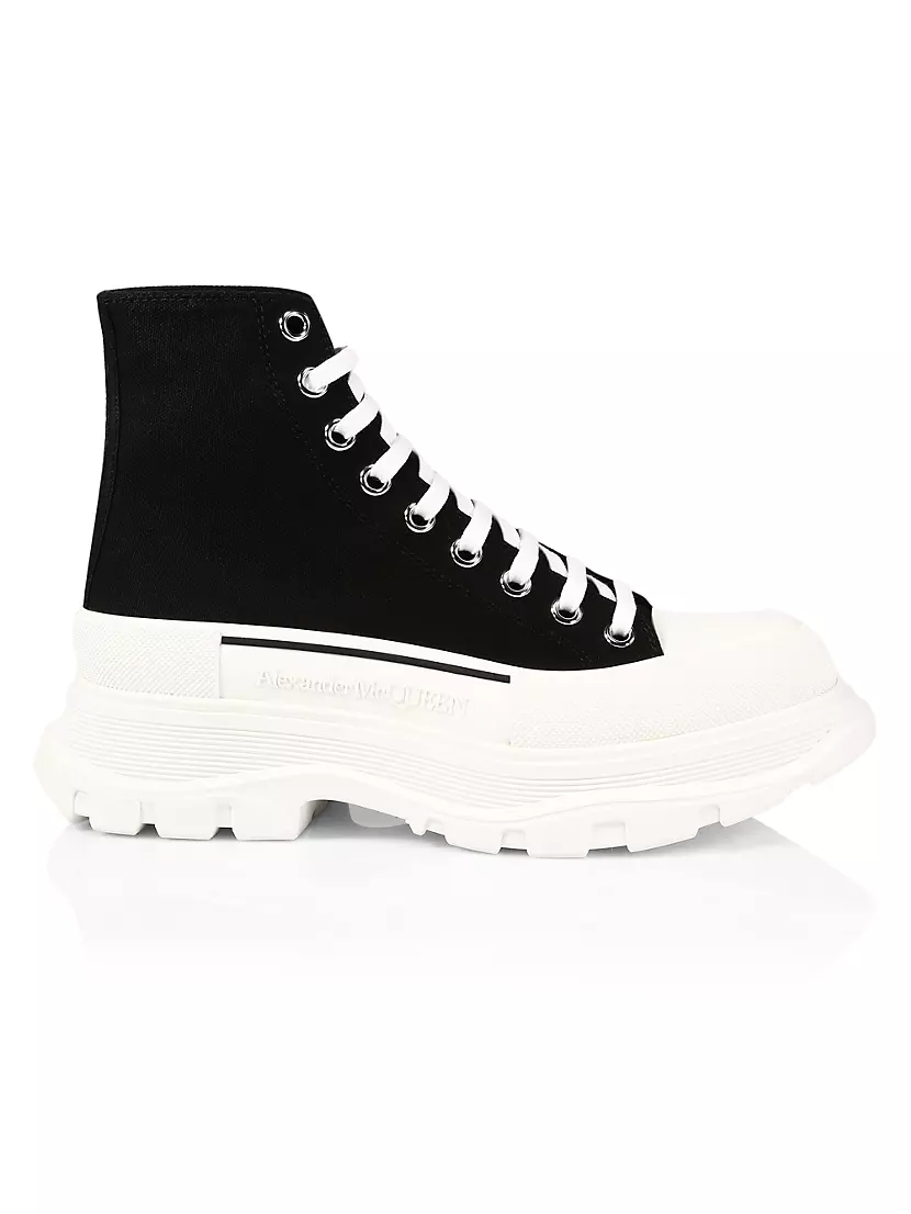 Tread Slick Boot in Black Size 41.5 by Alexander McQueen