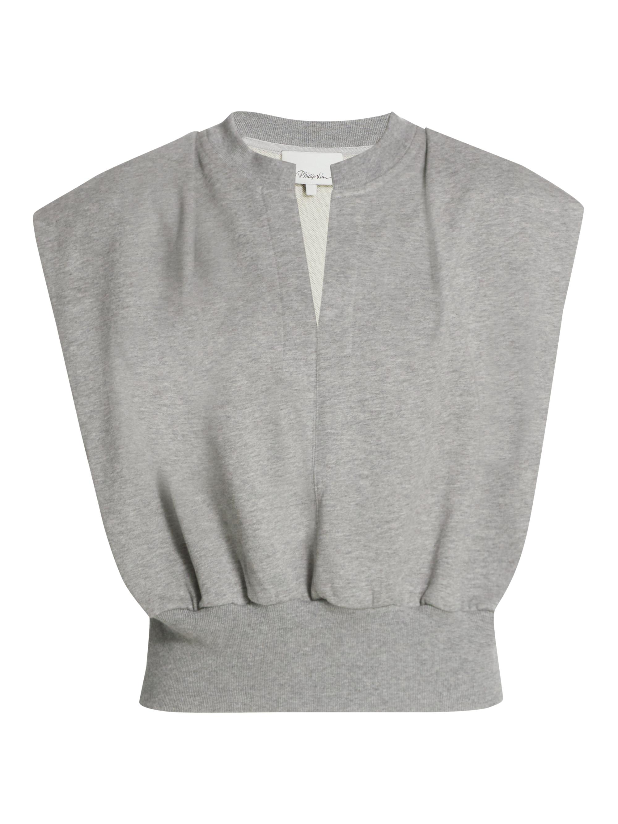 3.1 Phillip Lim Women's Sleeveless French Terry Top - Grey Melange