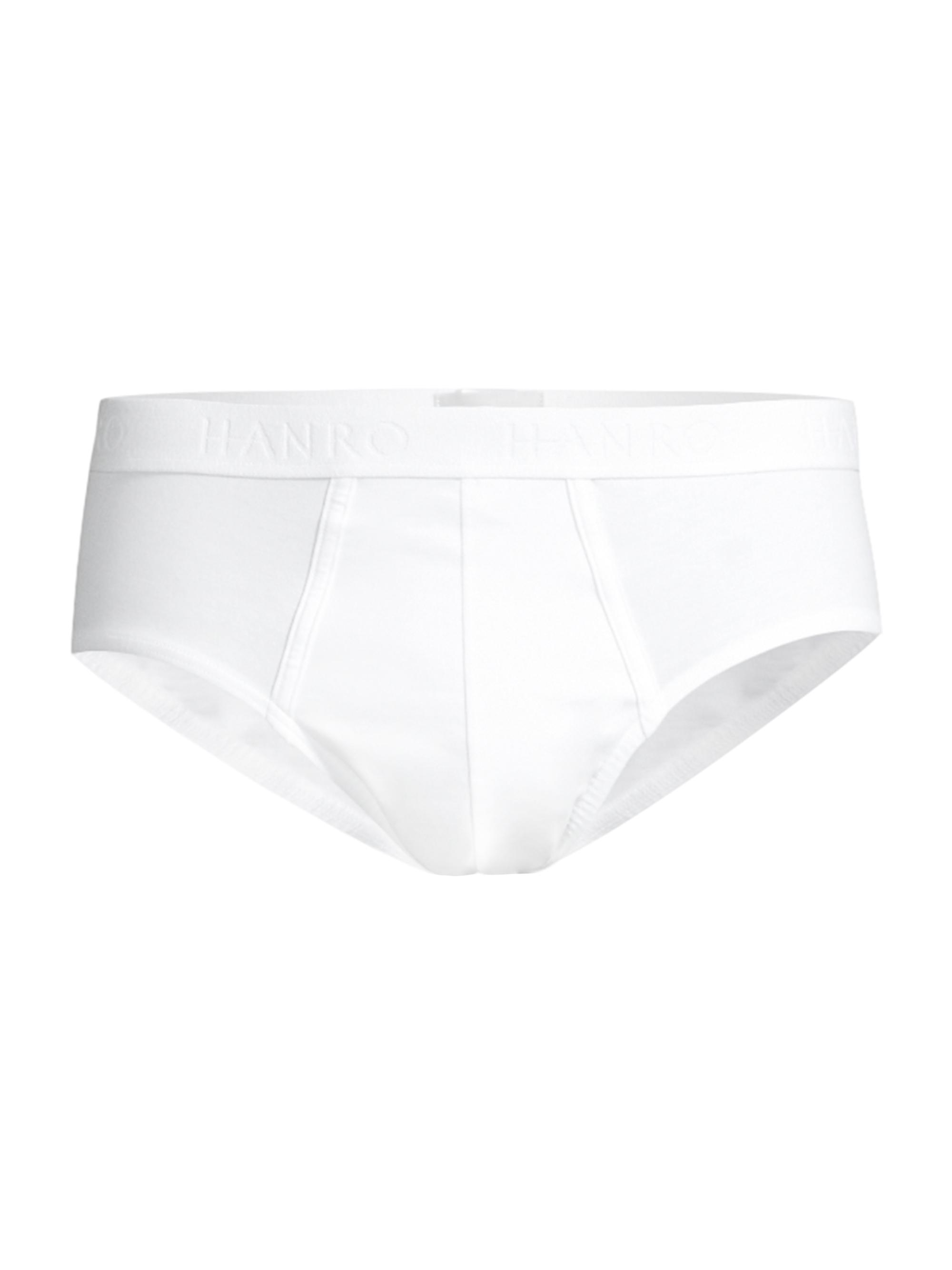 Hanro Men's Cotton Essentials Briefs - All White