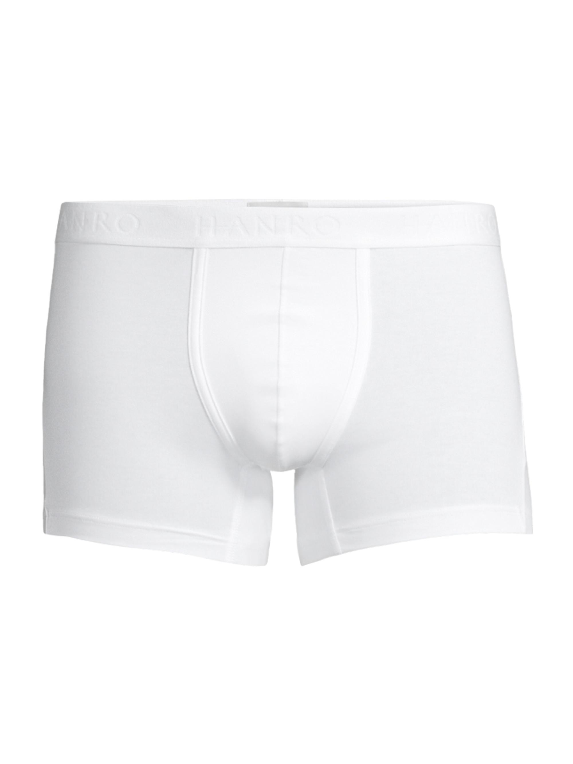 Hanro Men's Essentials Cotton Boxer Brief - All White