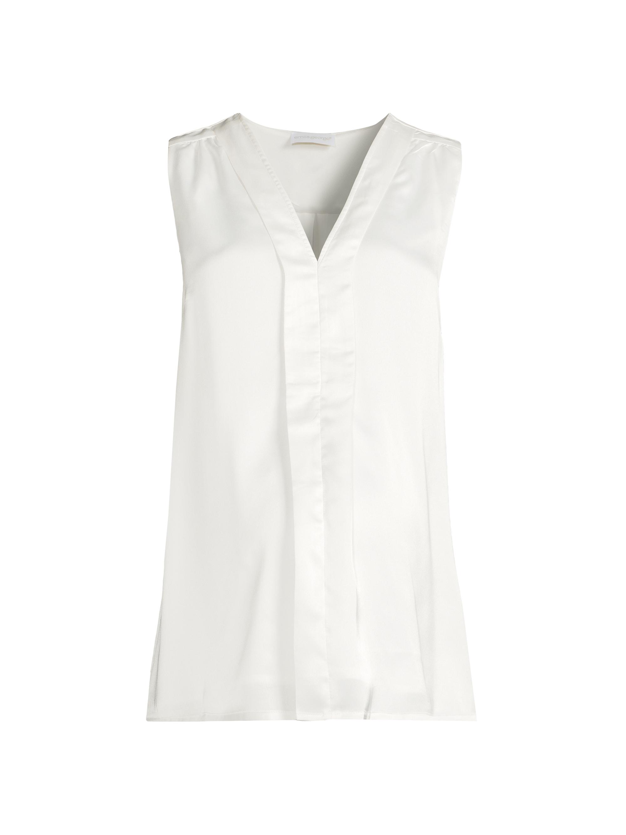 Emilia George Women's Fabric Matters Lily Maternity Top - Satin White