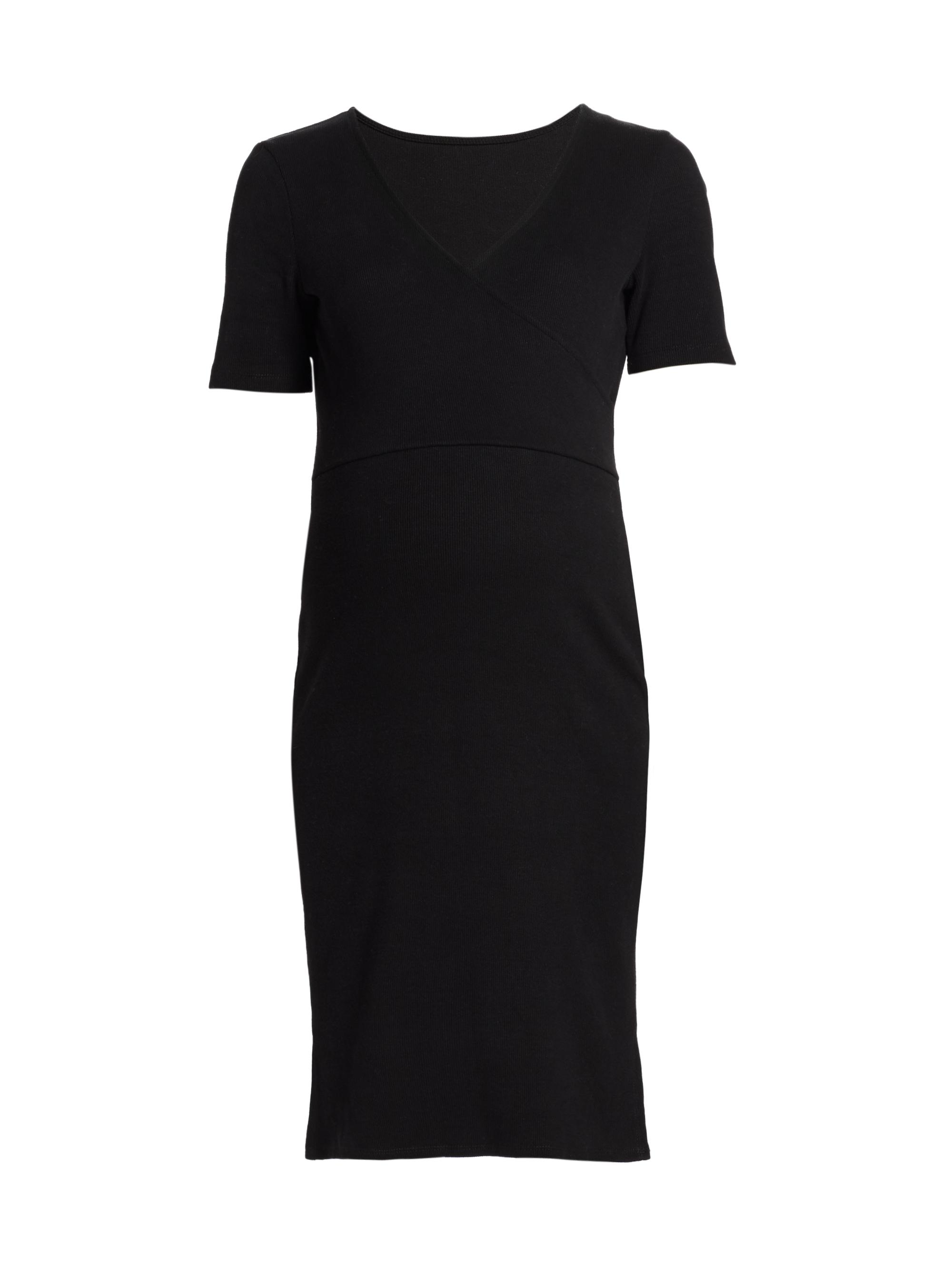 Emilia George Women's Ella Stretch Cotton Mini Dress - Black