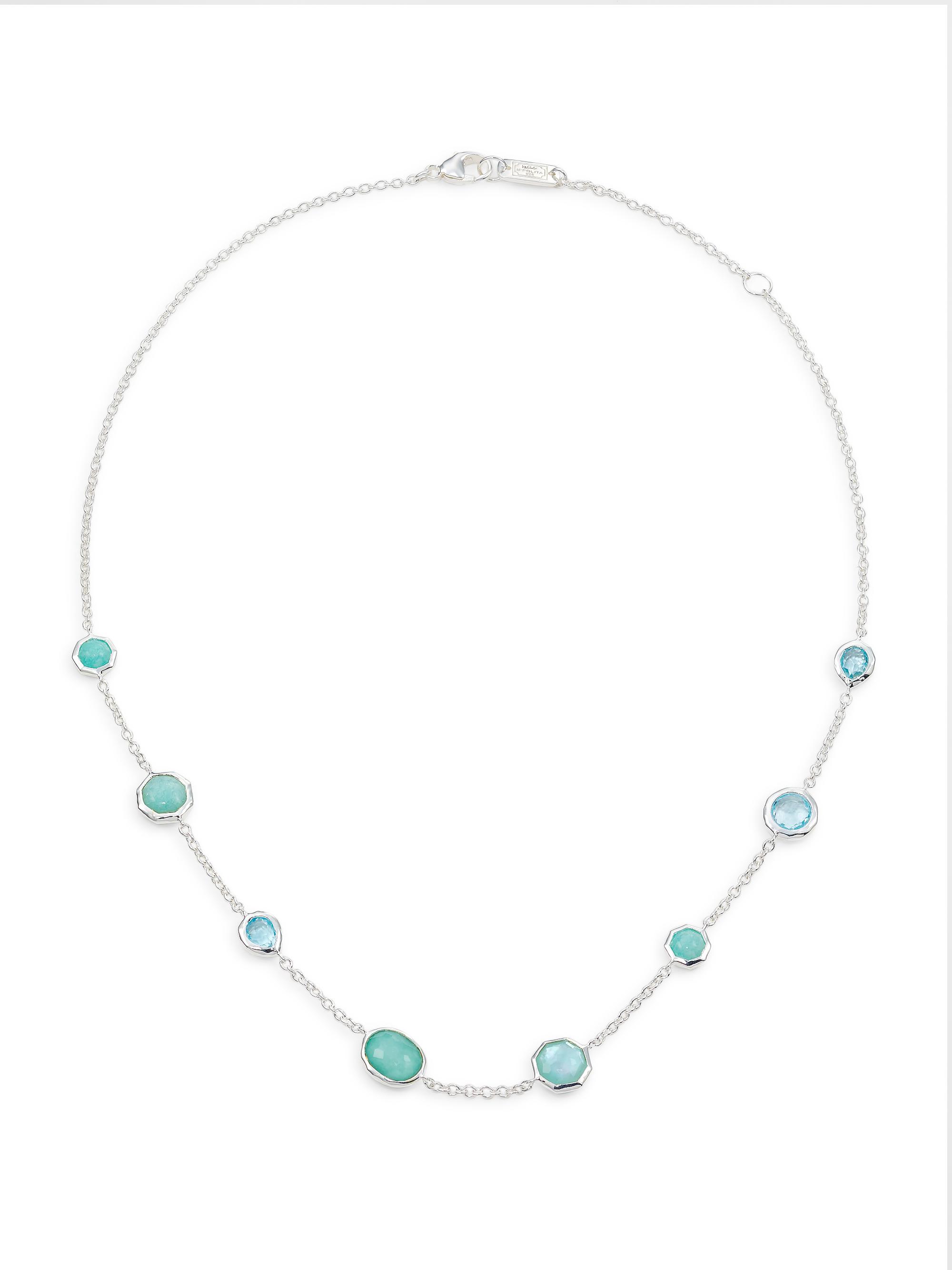 Ippolita Women's Rock Candy Sterling Silver & Multi-Gemstone Mini Station Necklace - Silver